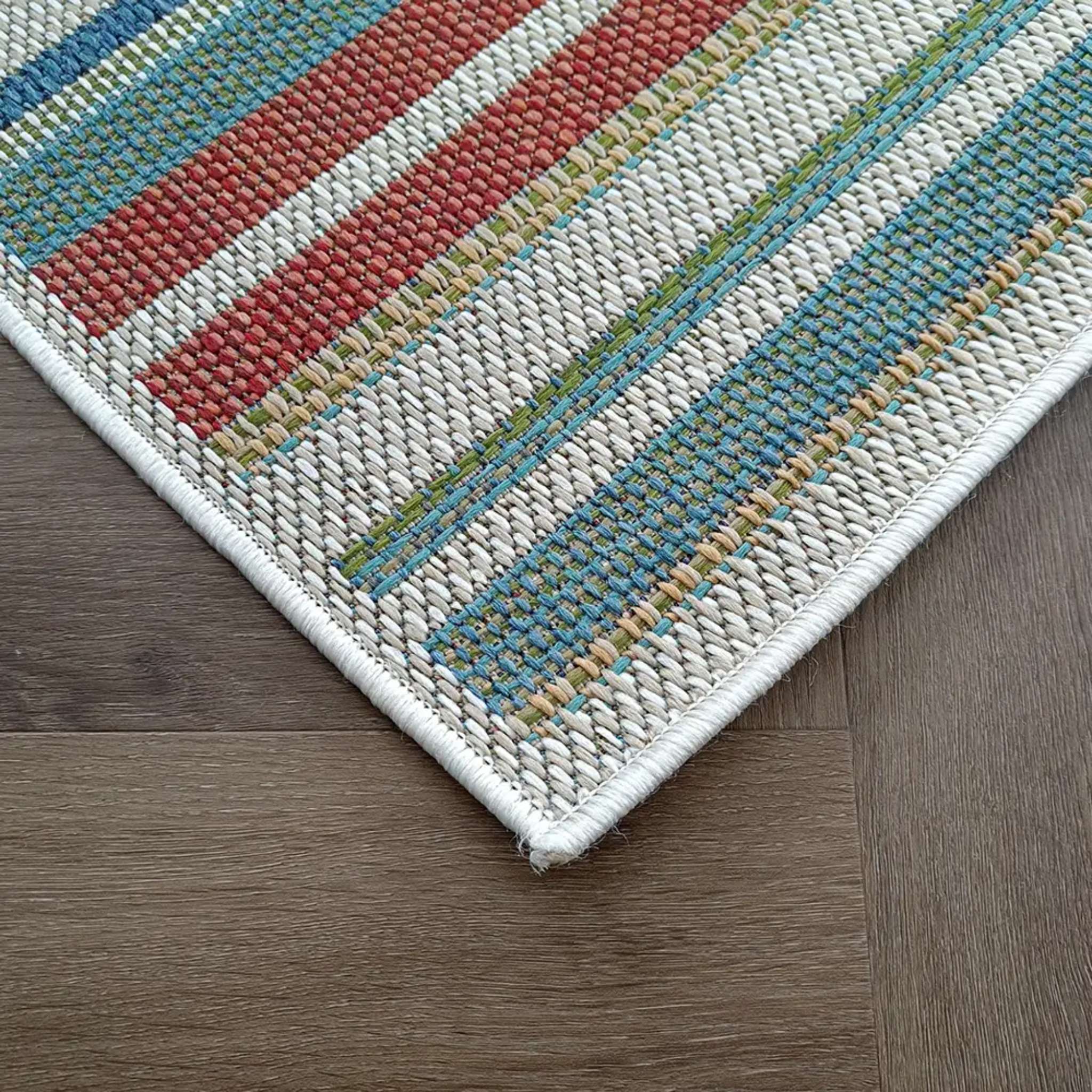 Ruska Flatweave rug roll - colorful