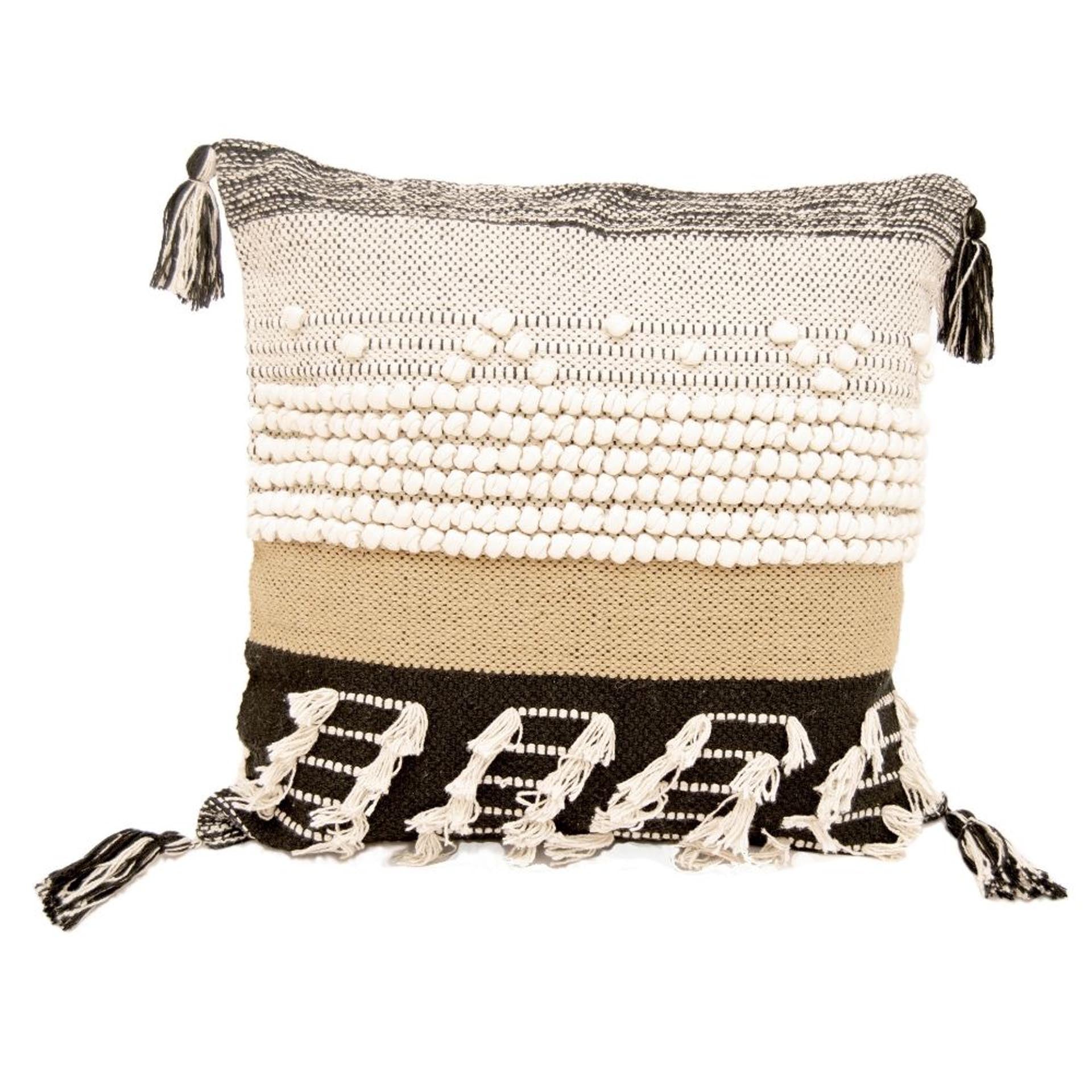 Melody pillow - black (pom-pom)