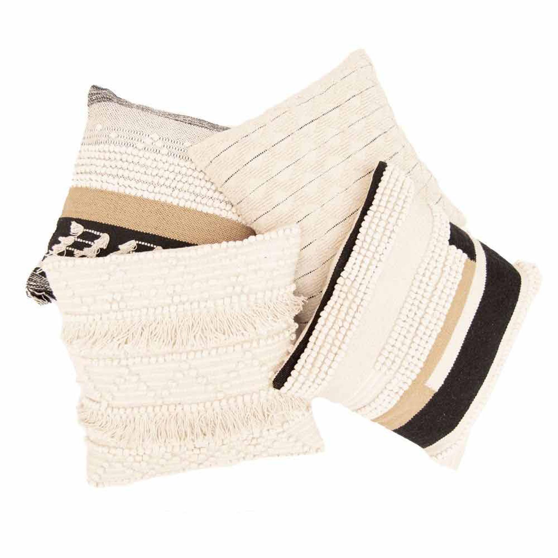 Melody pillow - black (pom-pom)