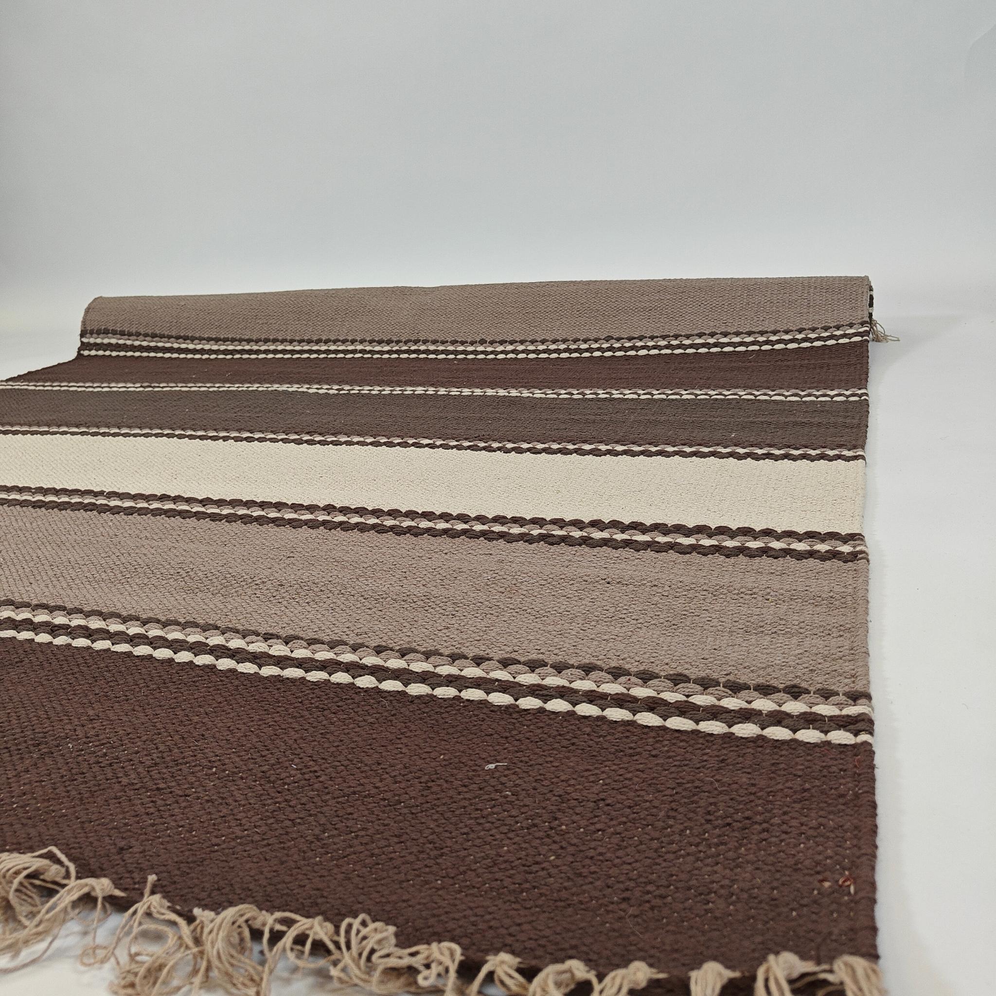 Shakur Cotton rug - brown