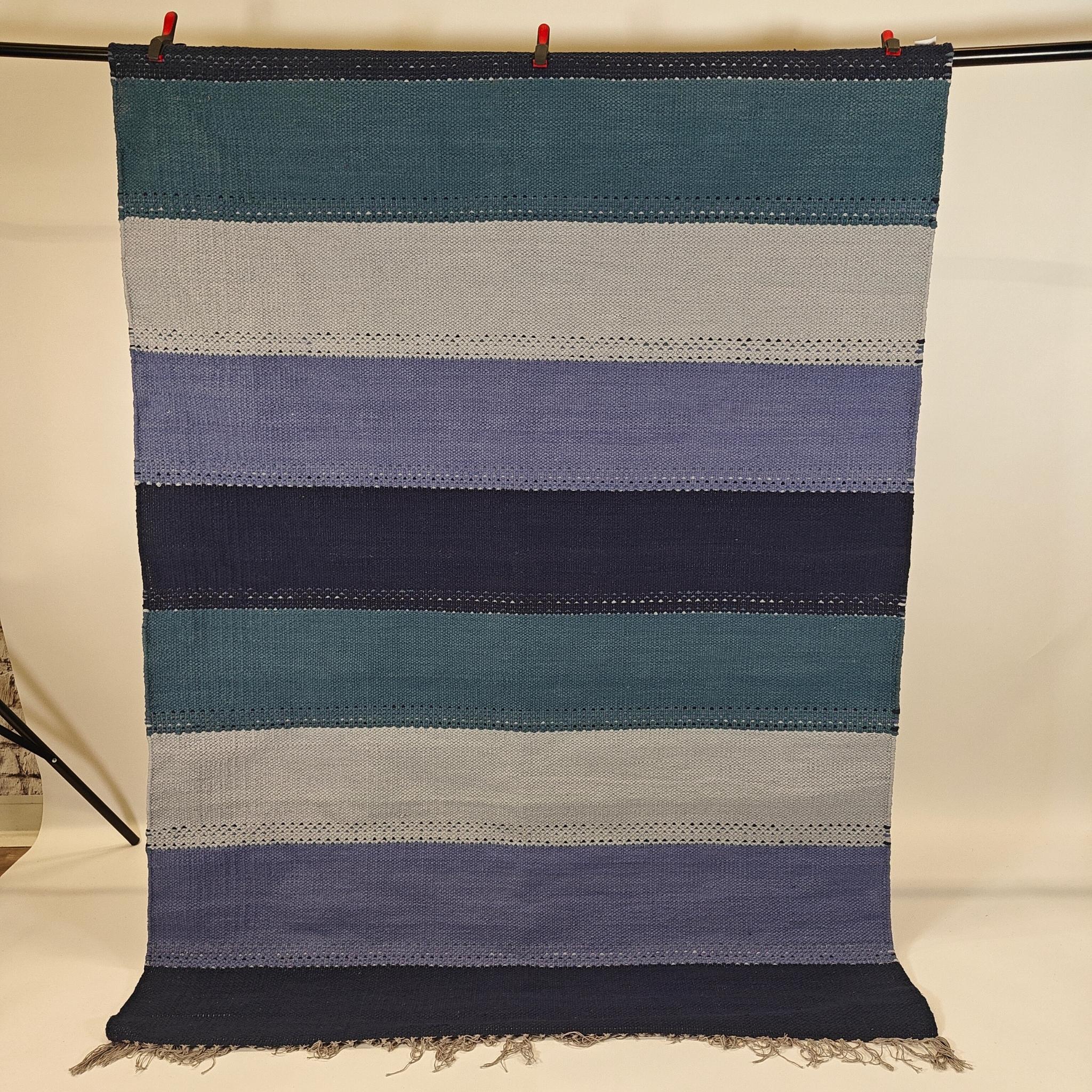 Shakur puuvillamatto - sininen