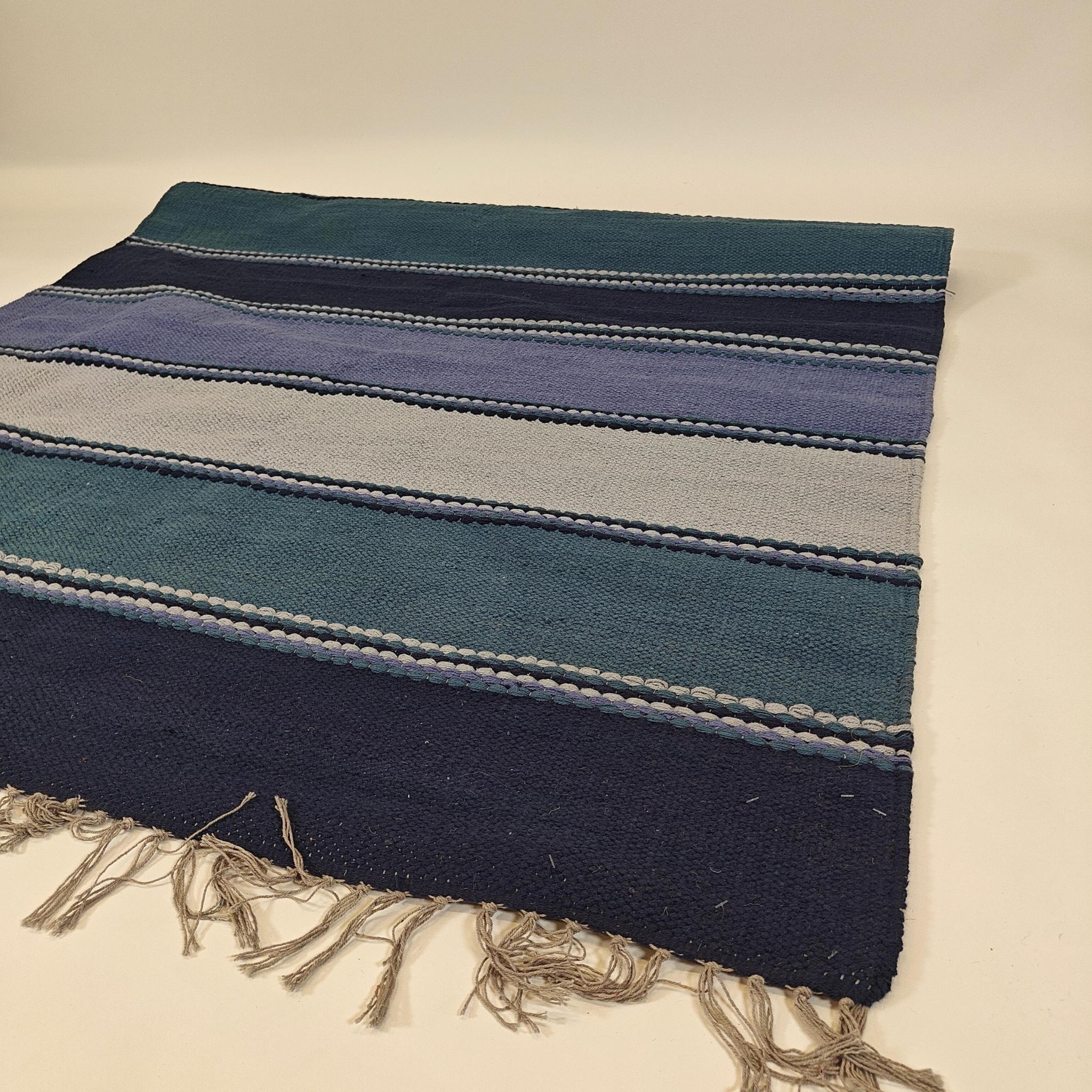 Shakur puuvillamatto - sininen