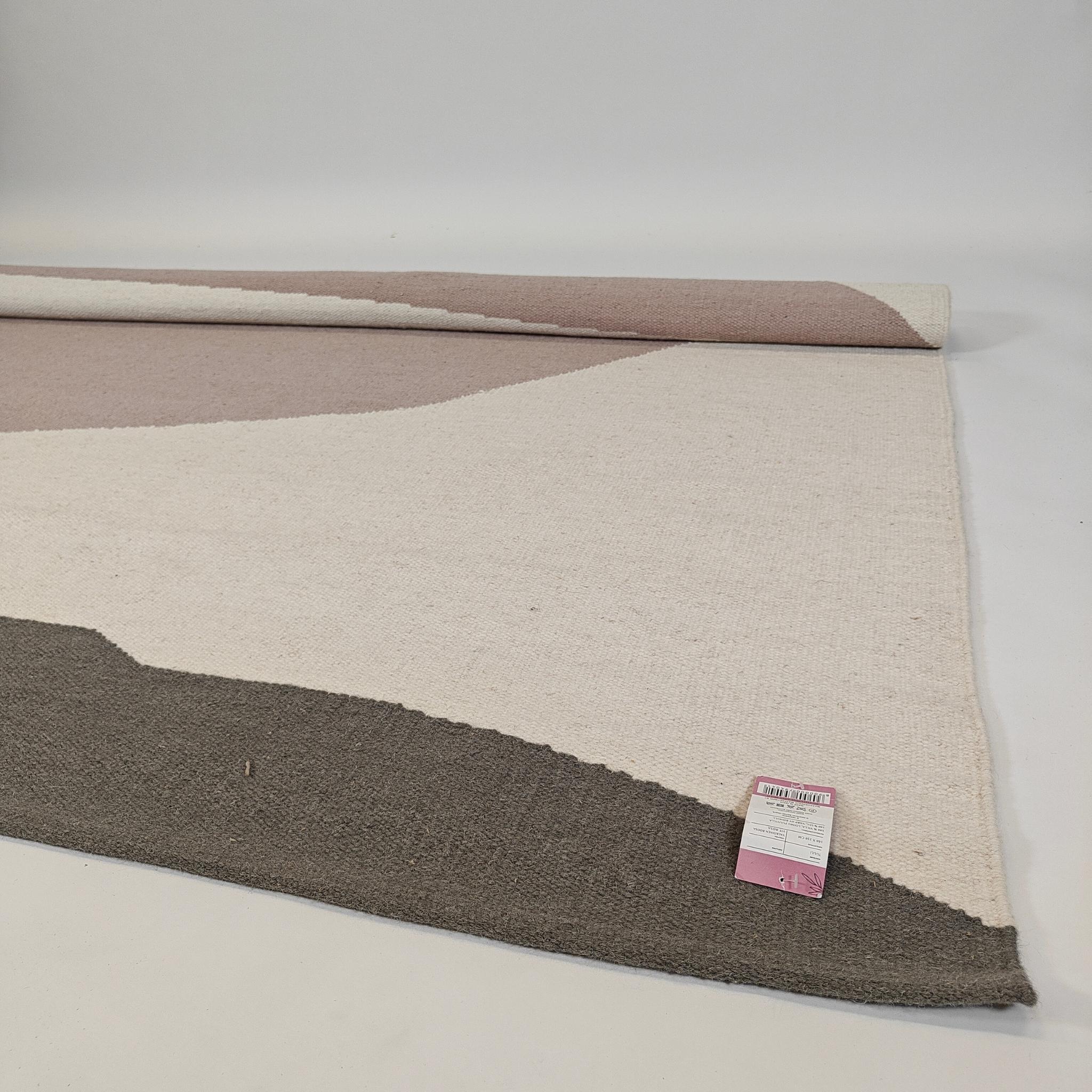 Tuuli Wool rug - white/pink