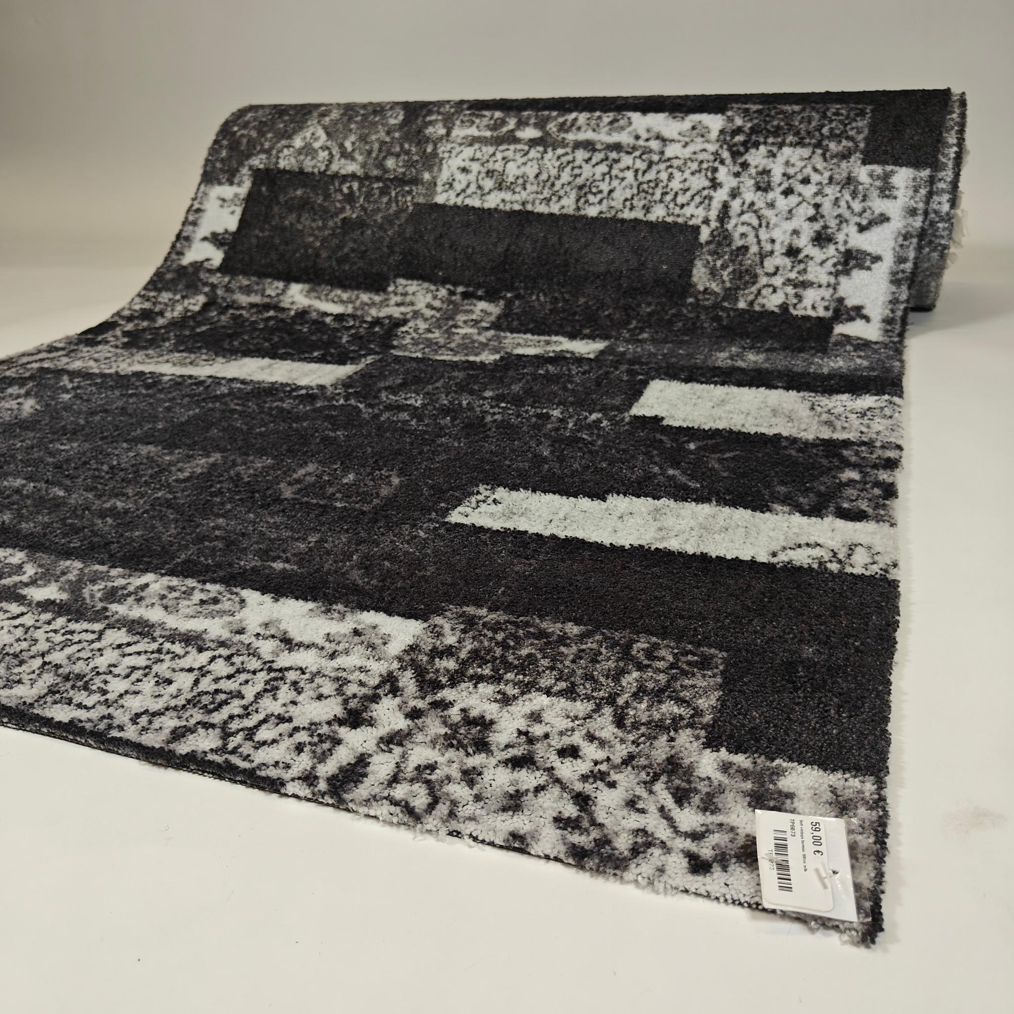 Vintage entrance rug Roll - black