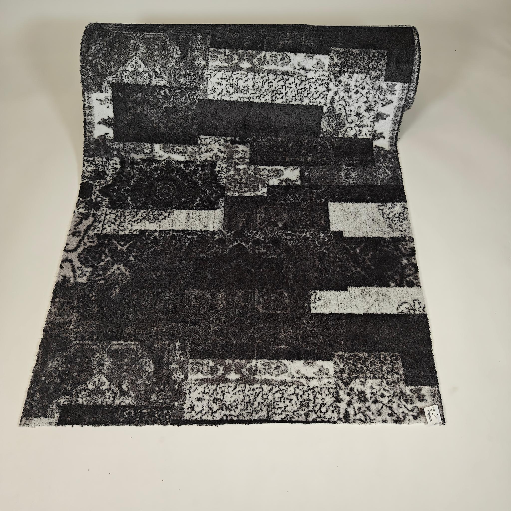 Vintage entrance rug Roll - black