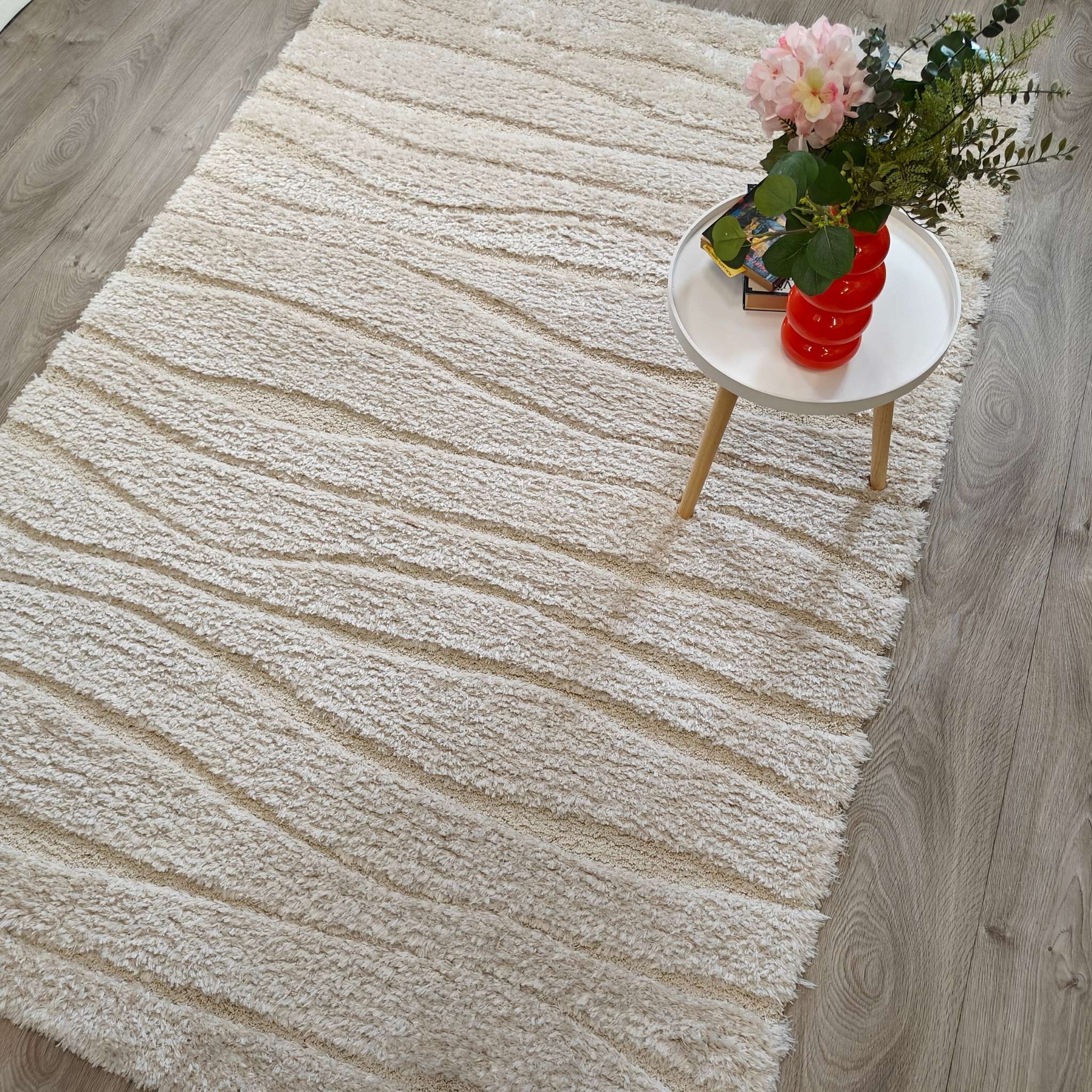 Virta Pile rug - white