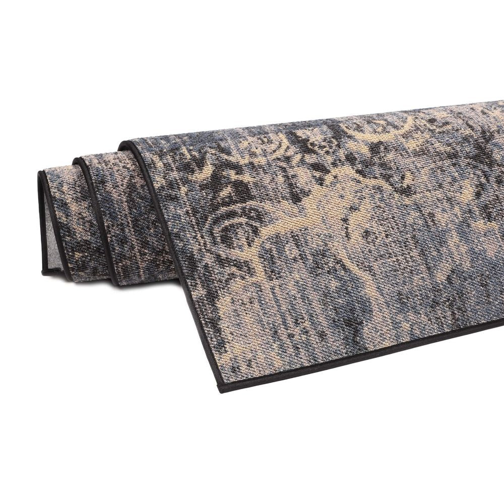 VM Carpet Rustiikki Rug, Custom Size - 79 blue