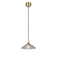 TRIO Eluna riippuvalaisin 1-os E27 - antiikkimessinki/kirkas