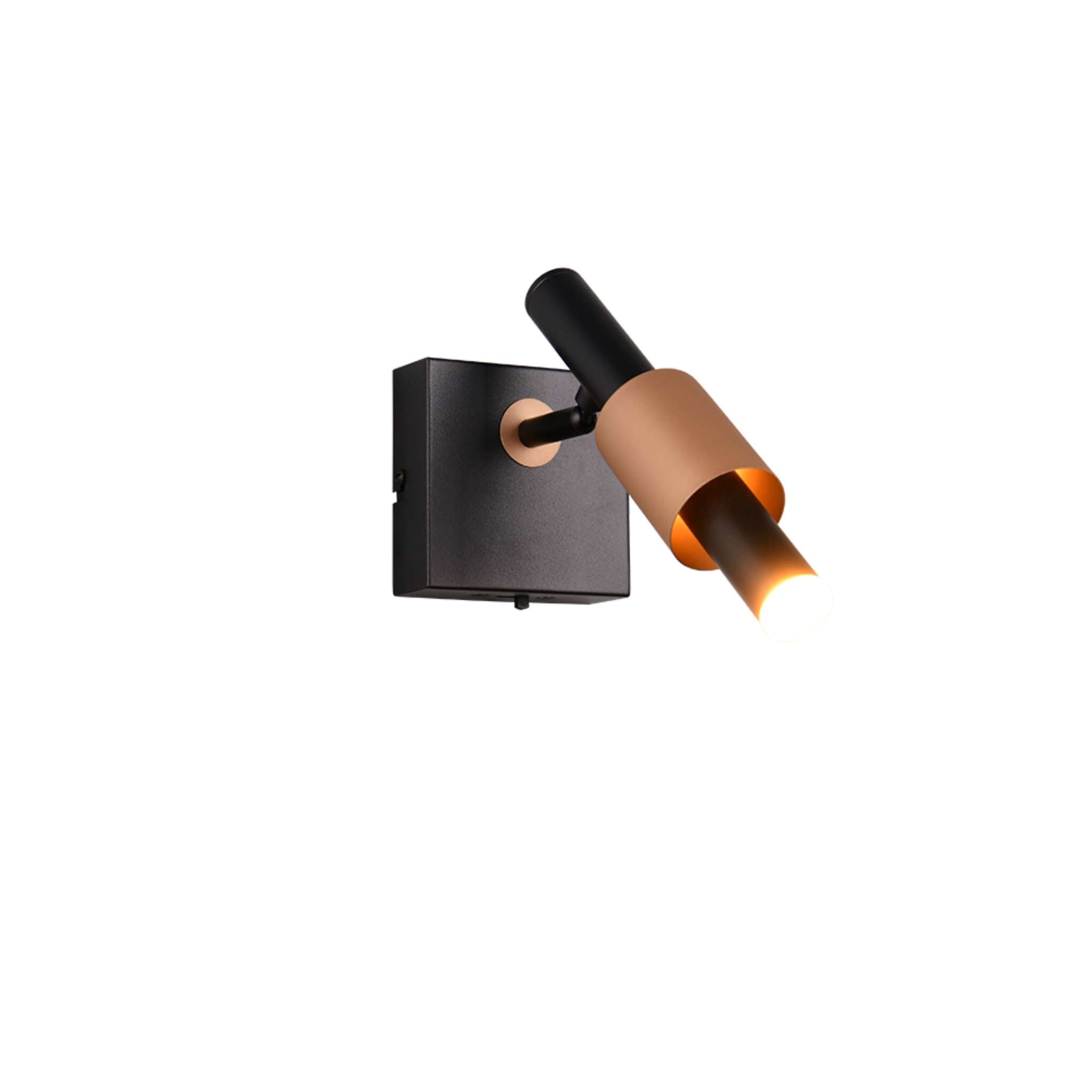 TRIO Ikaris LED spotti 1-os - mattamusta/kahvi