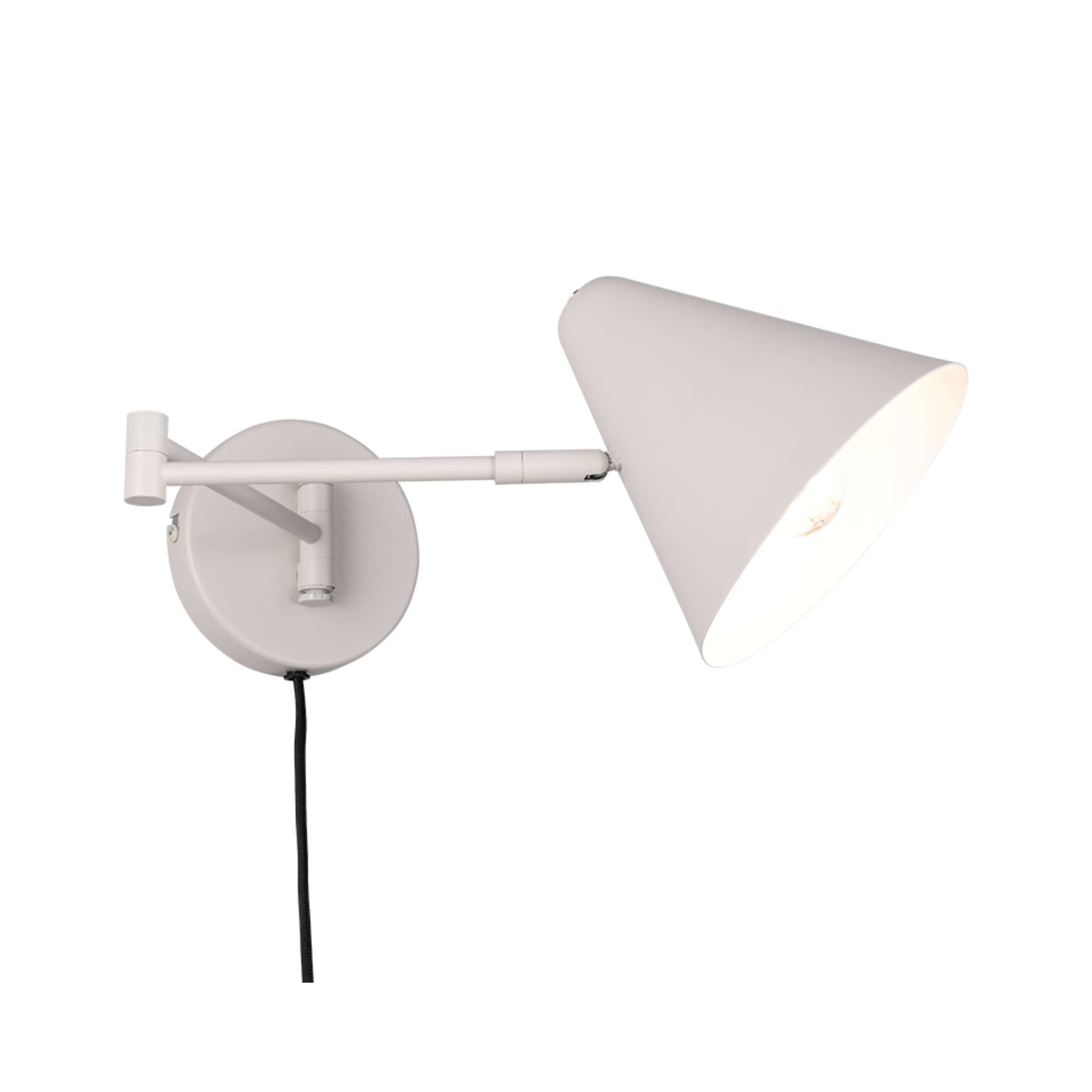 TRIO Cosima seinävalaisin E14 - lämmin harmaa