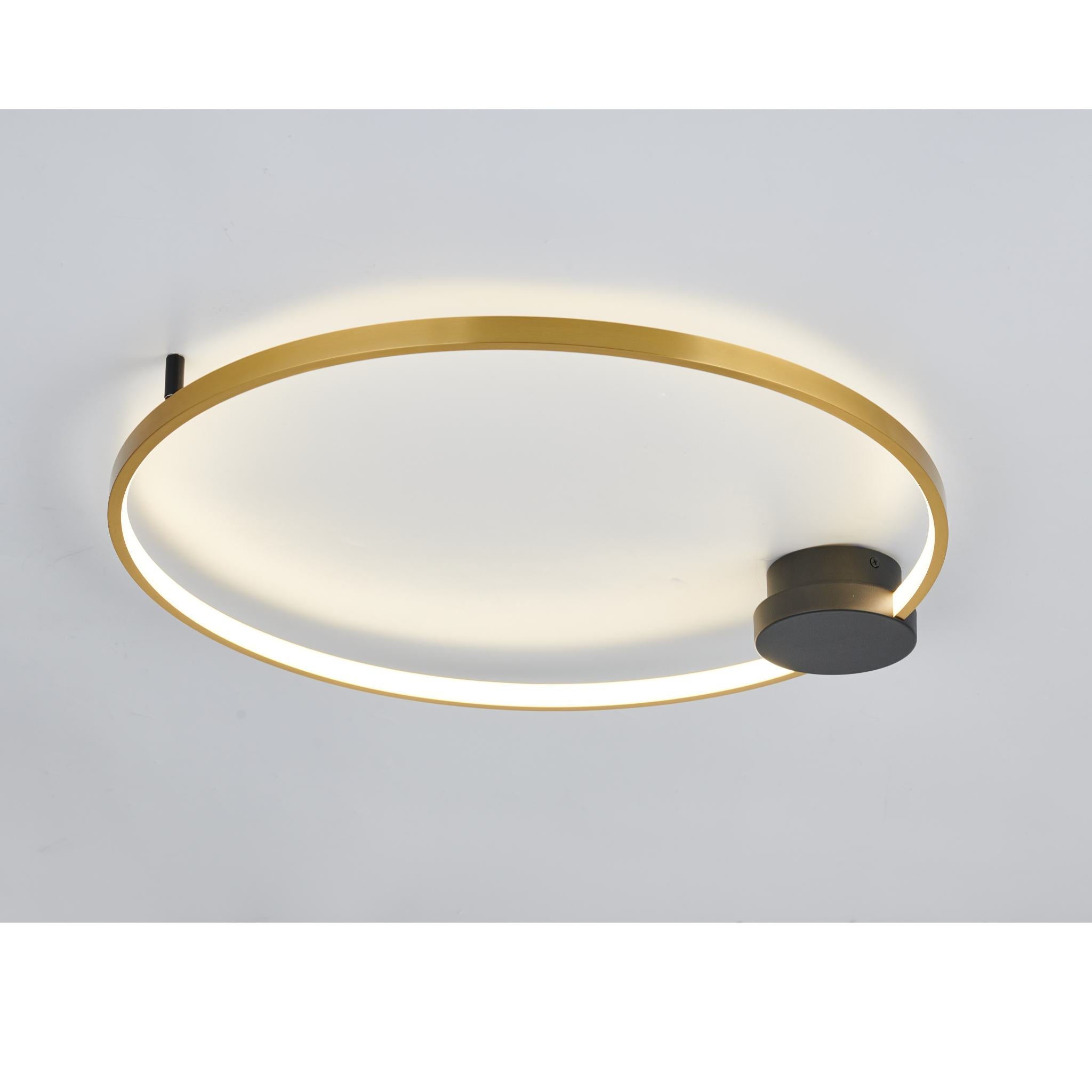 Condida - 641101-30 - LED-kattovalaisin -  hiekanmusta/messinki