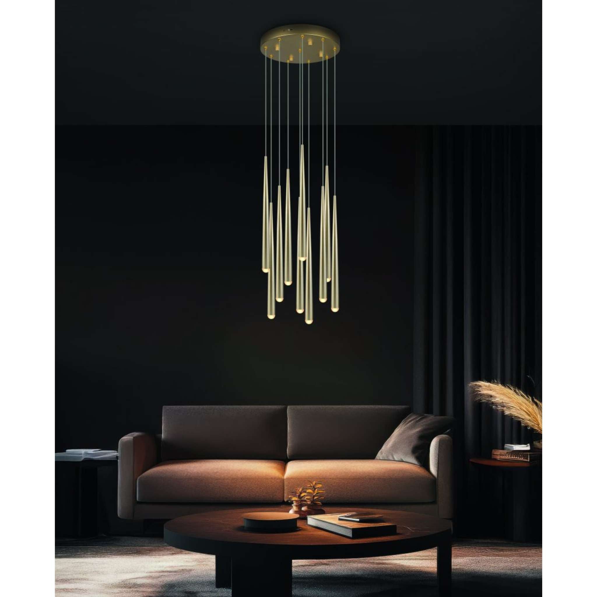 TRIO Cala LED riippuvalaisin 10-os - kulta