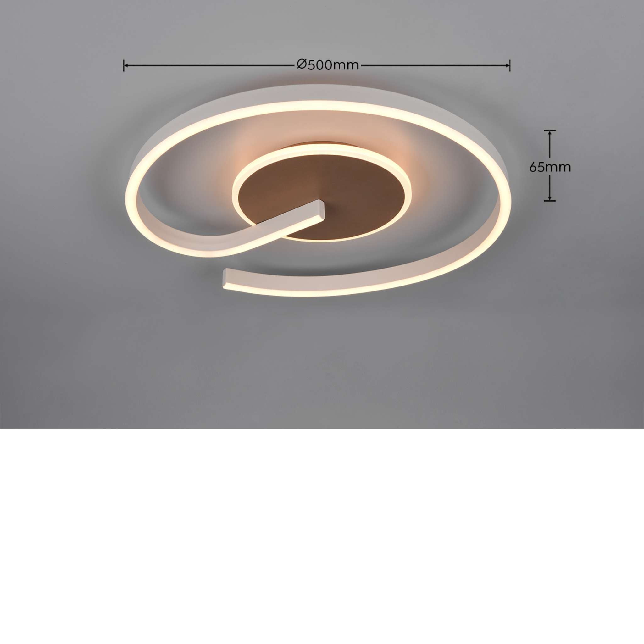 TRIO Calle LED kattovalaisin - kahvi