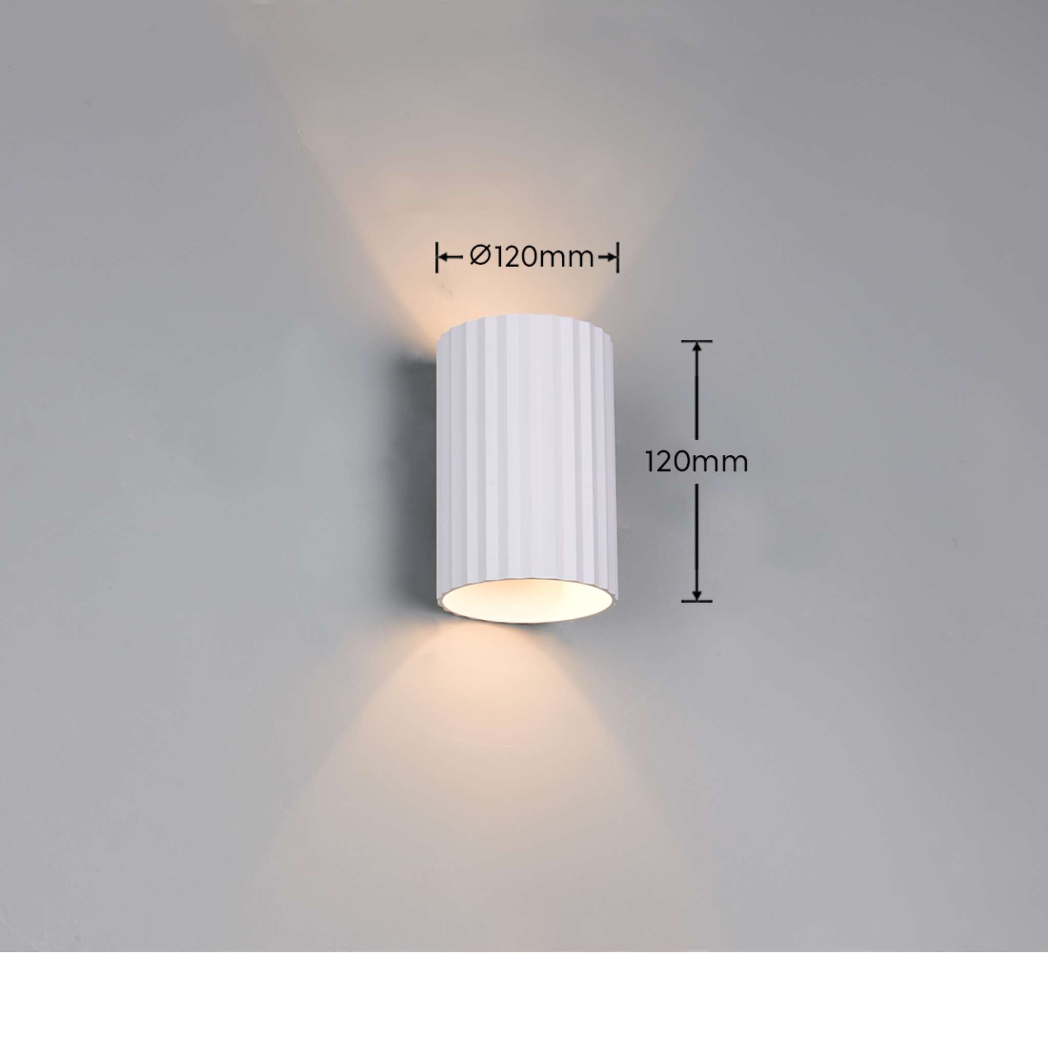 TRIO Imaria seinävalaisin G9 - mattavalkoinen