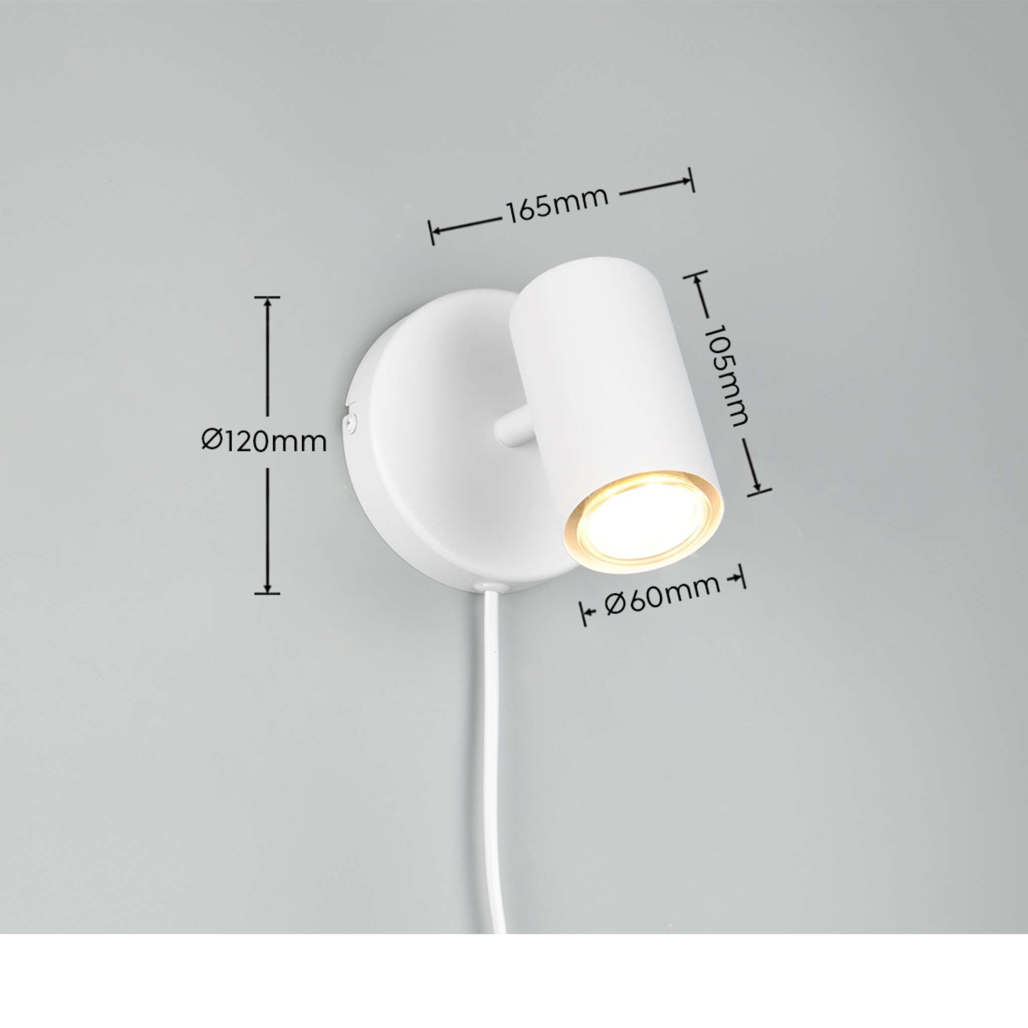 TRIO Marlina spotti 1-os GU10 - valkoinen SCANDI