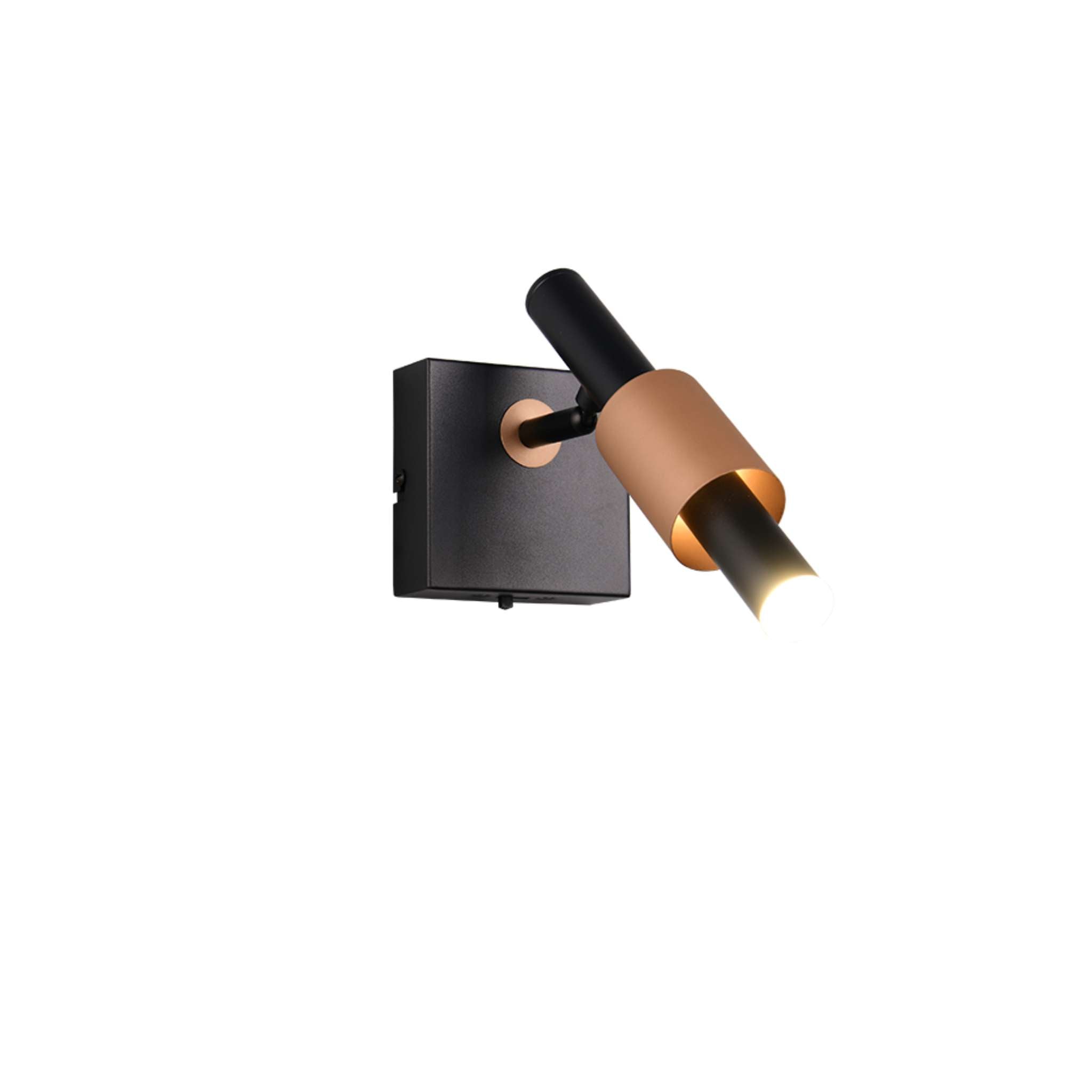 TRIO Ikaris LED spotti 1-os - mattamusta/kahvi