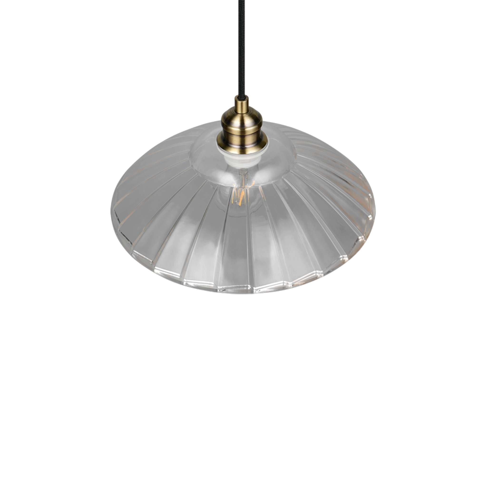 TRIO Eluna riippuvalaisin 1-os E27 - antiikkimessinki/kirkas