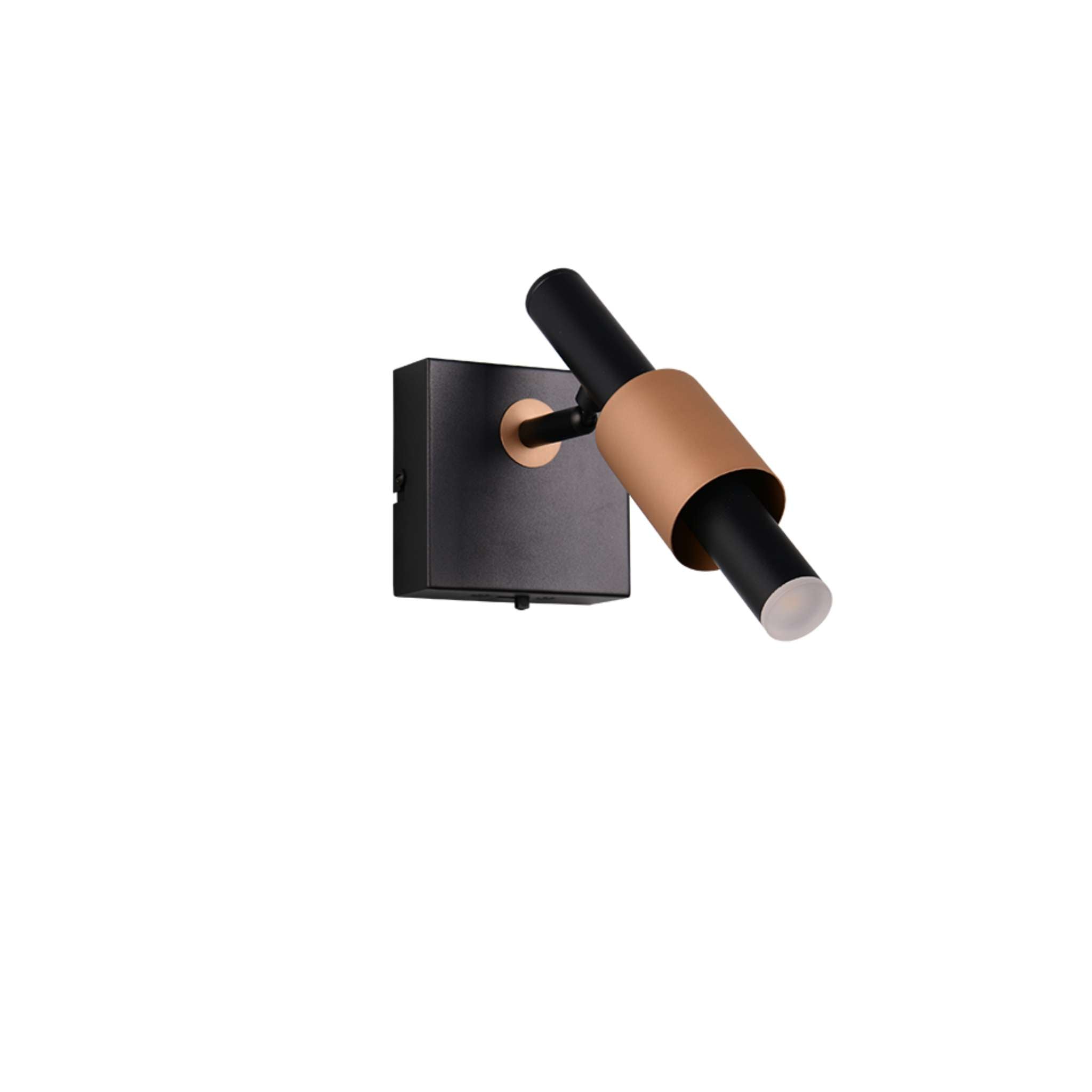 TRIO Ikaris LED spotti 1-os - mattamusta/kahvi