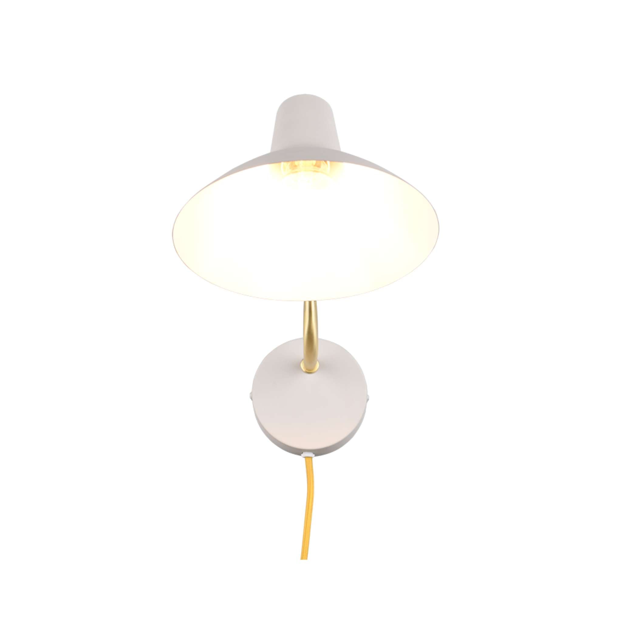 TRIO Traveller seinävalaisin E27 - lämmin harmaa/kulta