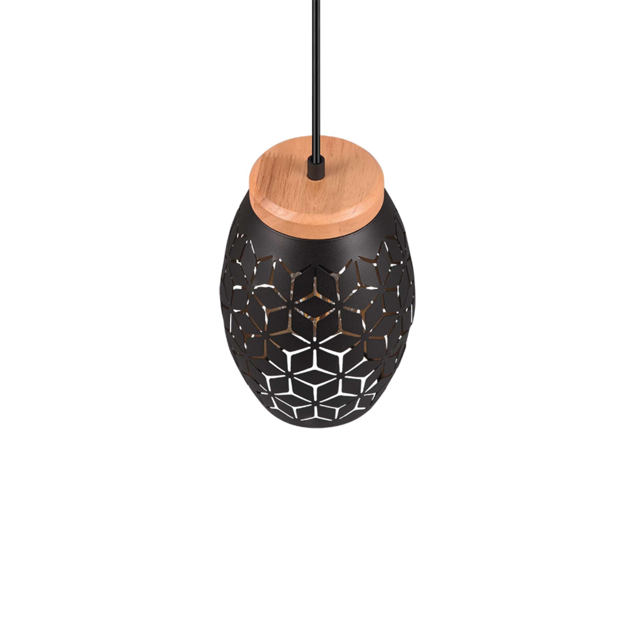 TRIO Bidar riippuvalaisin 1-os E27 - musta/kulta