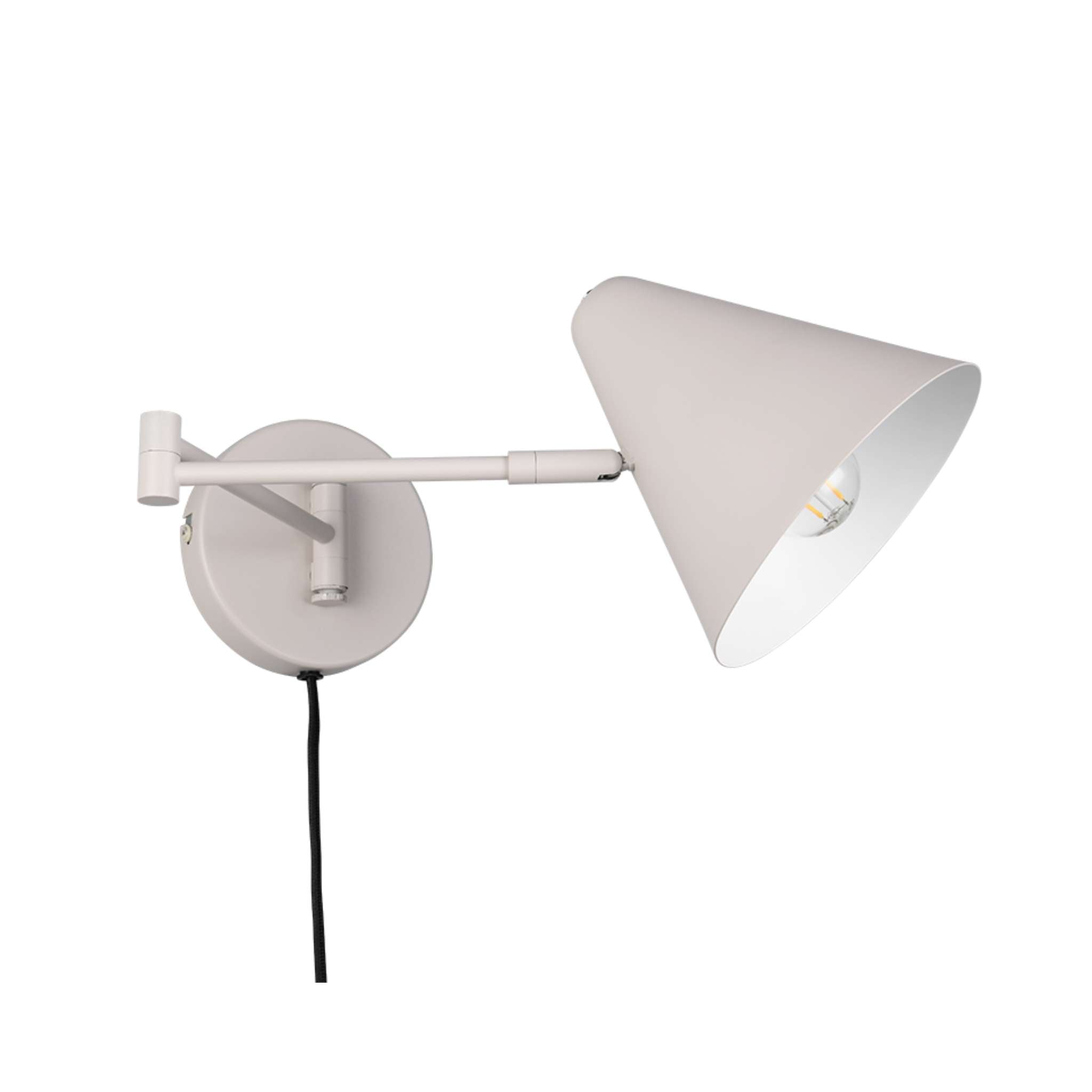 TRIO Cosima seinävalaisin E14 - lämmin harmaa