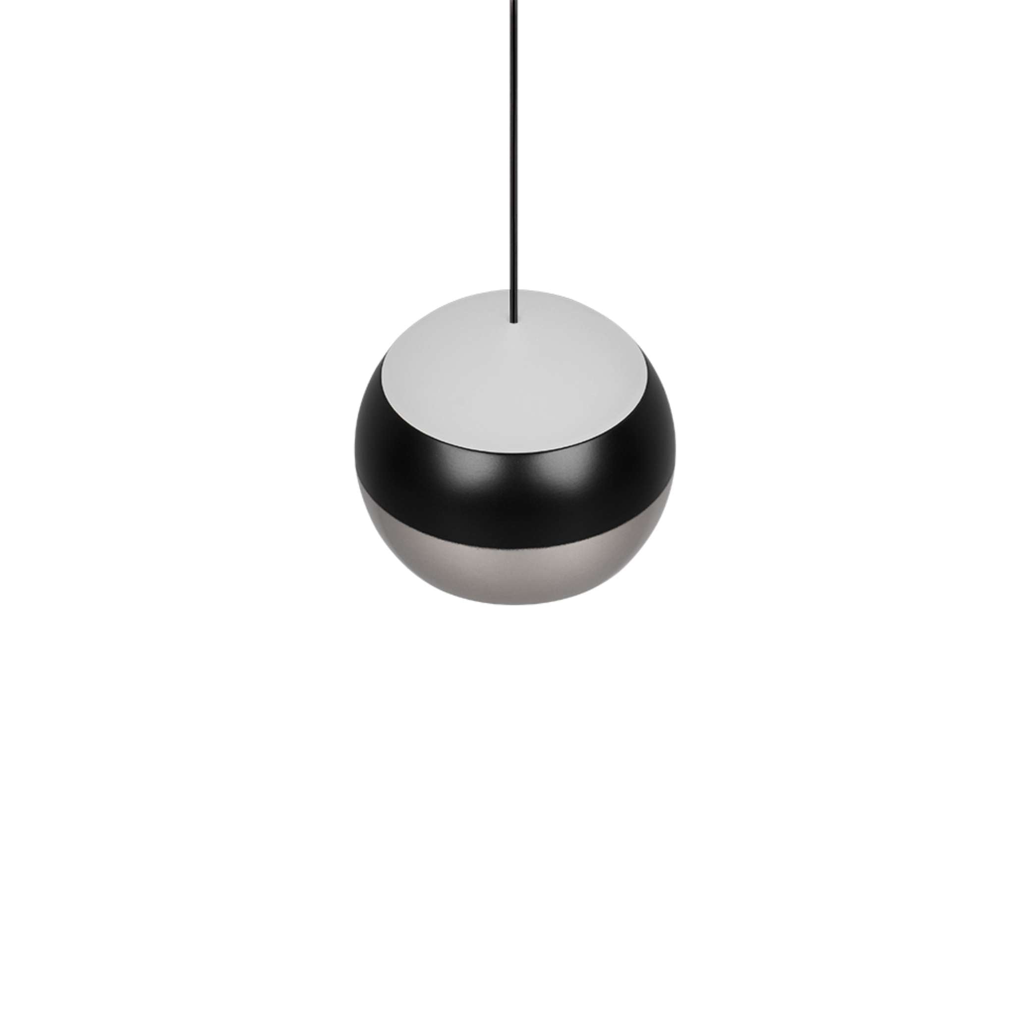 TRIO Orbit LED riippuvalaisin 1-os - harjattu teräs/mattamusta