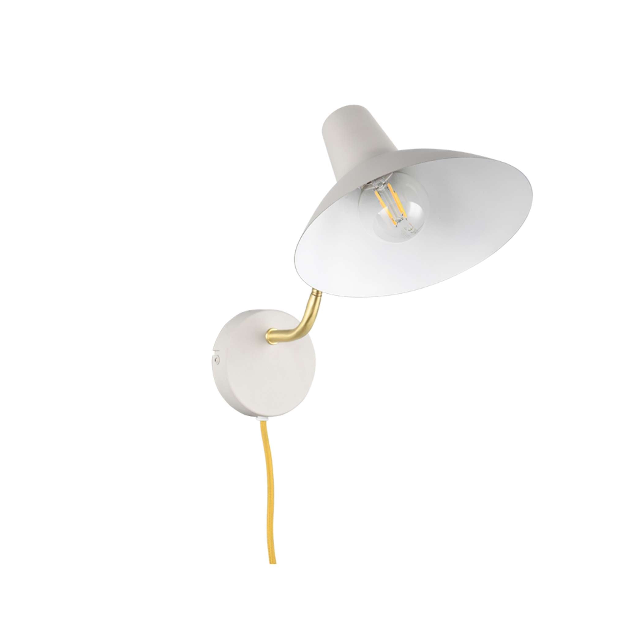 TRIO Traveller seinävalaisin E27 - lämmin harmaa/kulta