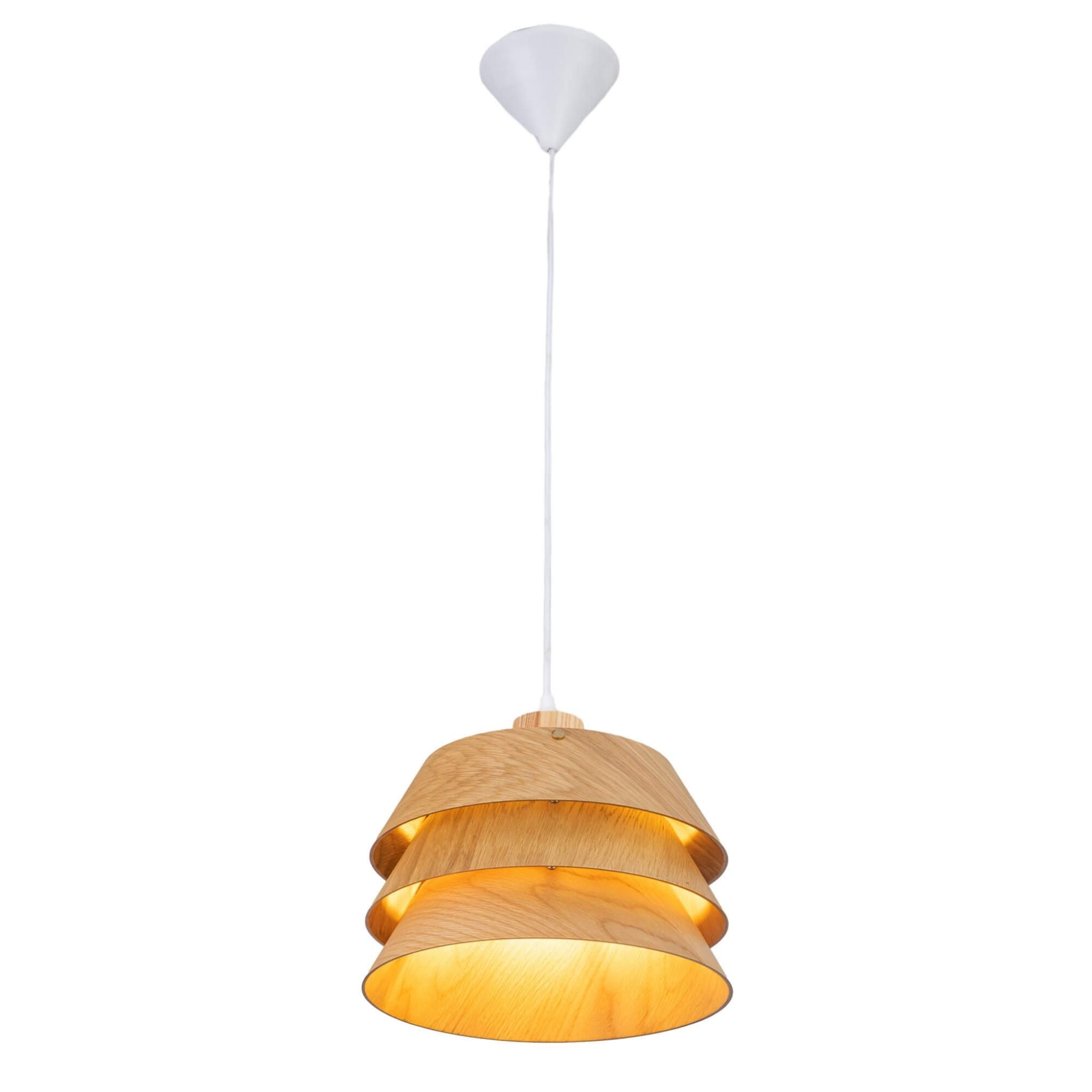 FocusLight AKITA - Riippuvalaisin - Luonnonmateriaali - Ø27 cm