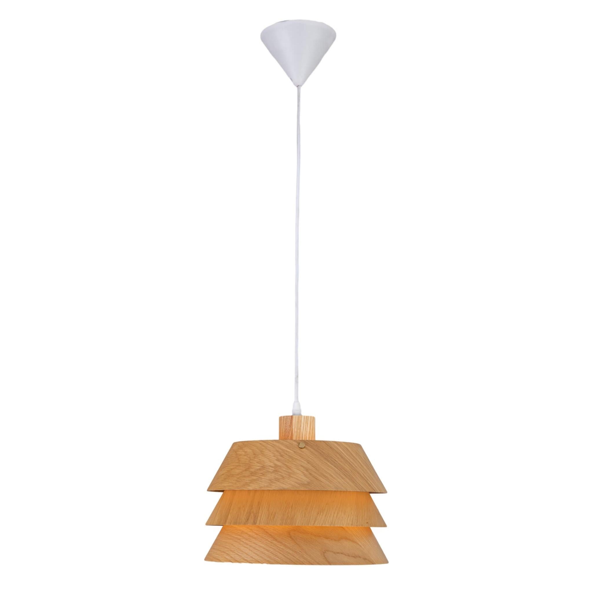 FocusLight AKITA - Riippuvalaisin - Luonnonmateriaali - Ø27 cm