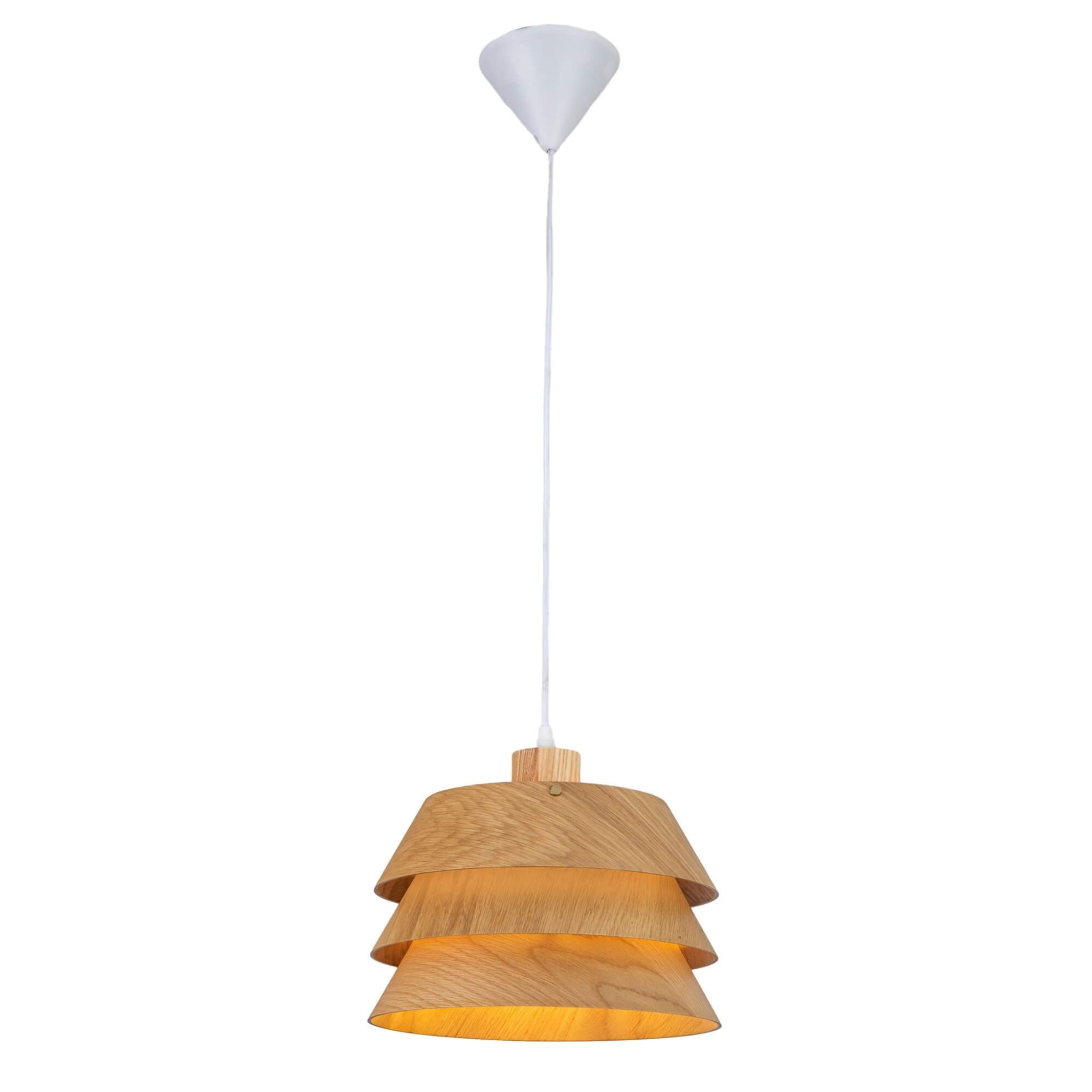 FocusLight AKITA - Riippuvalaisin - Luonnonmateriaali - Ø27 cm