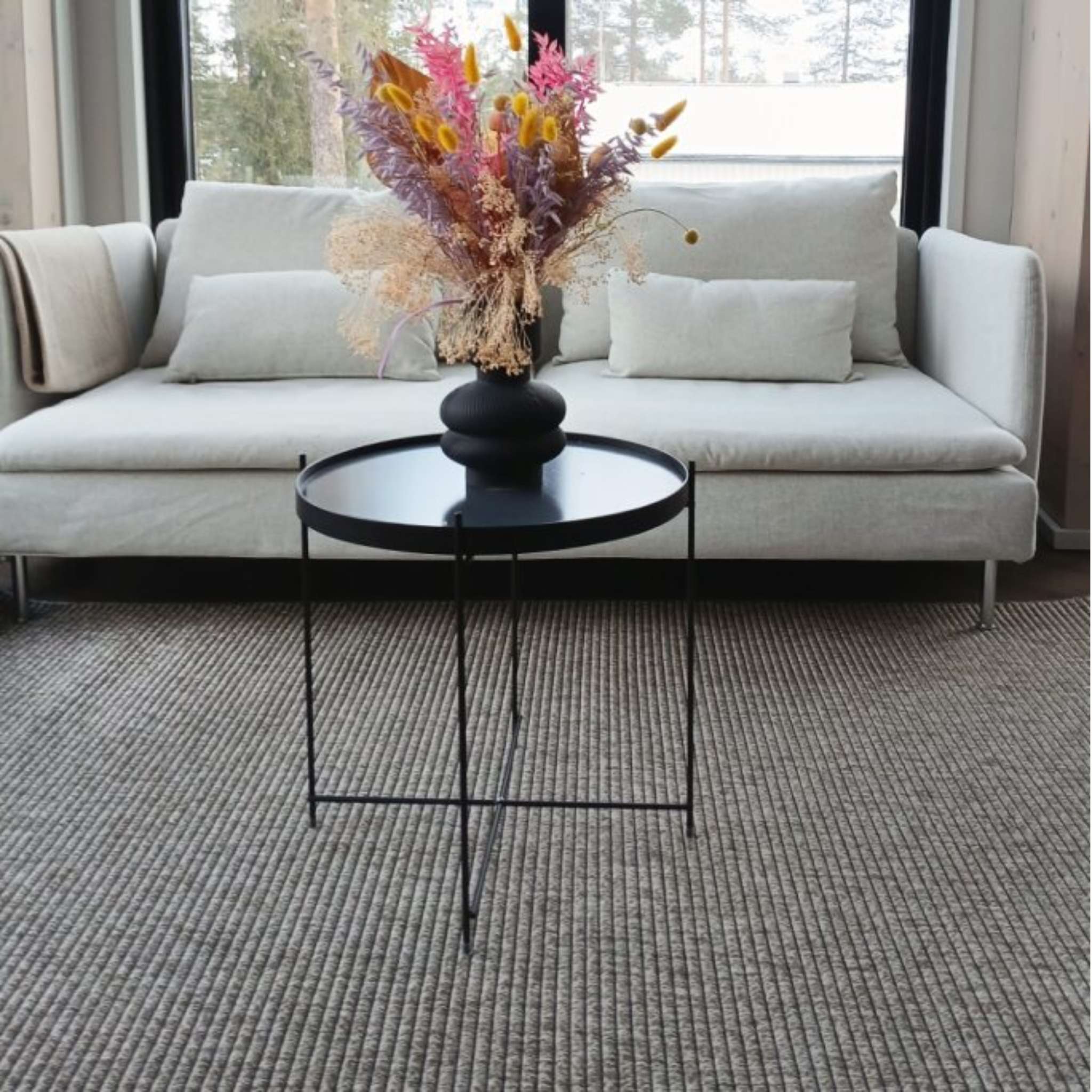 Aura helppohoitoinen matto - Pellava