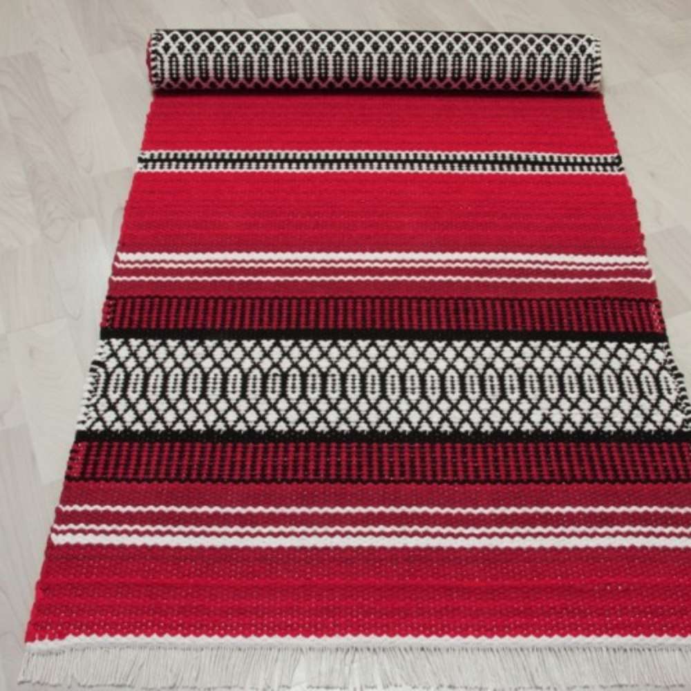 BERTA puuvillamatto Rulla - punainen