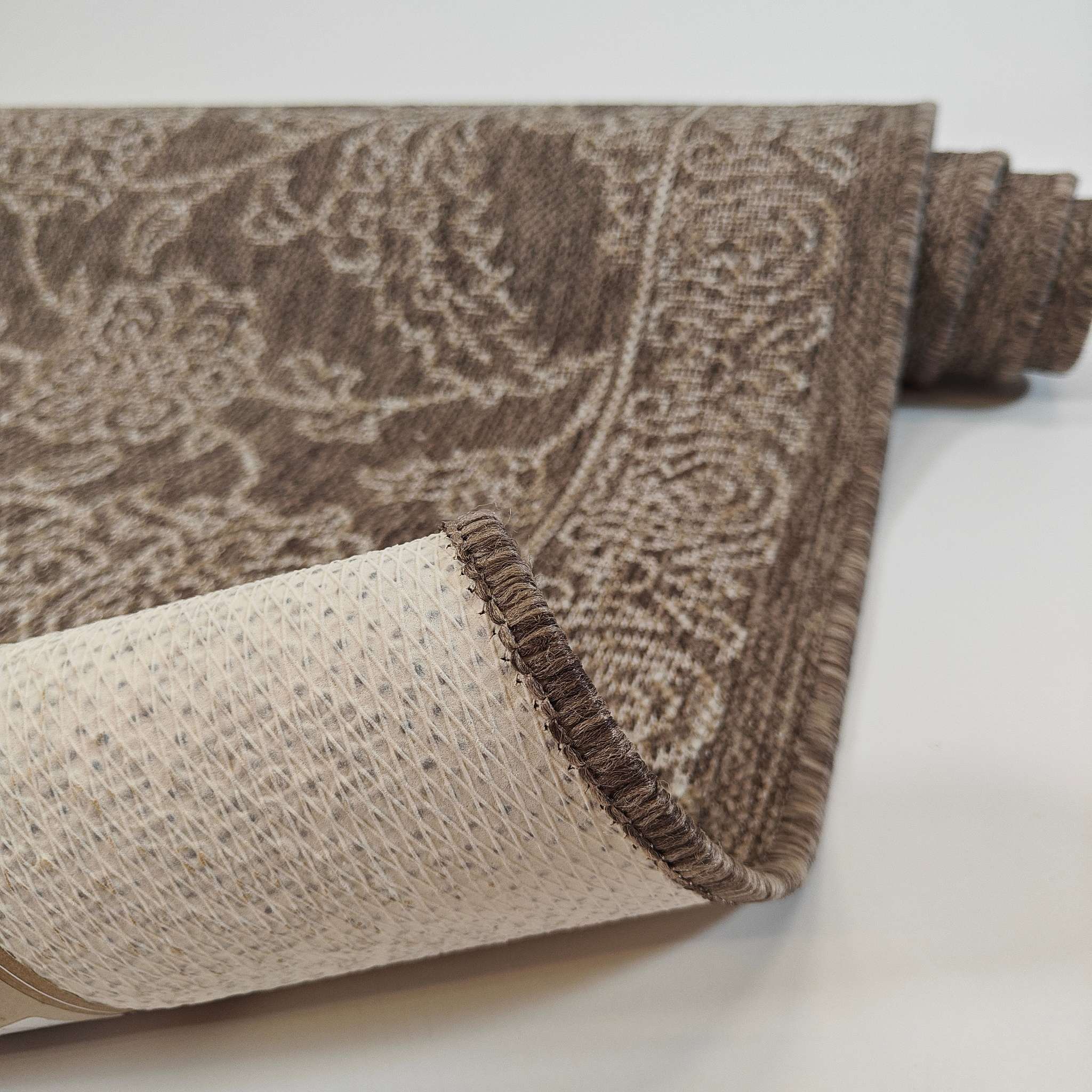 Köynnös käytävämatto 80 cm Rulla - vaaleanruskea