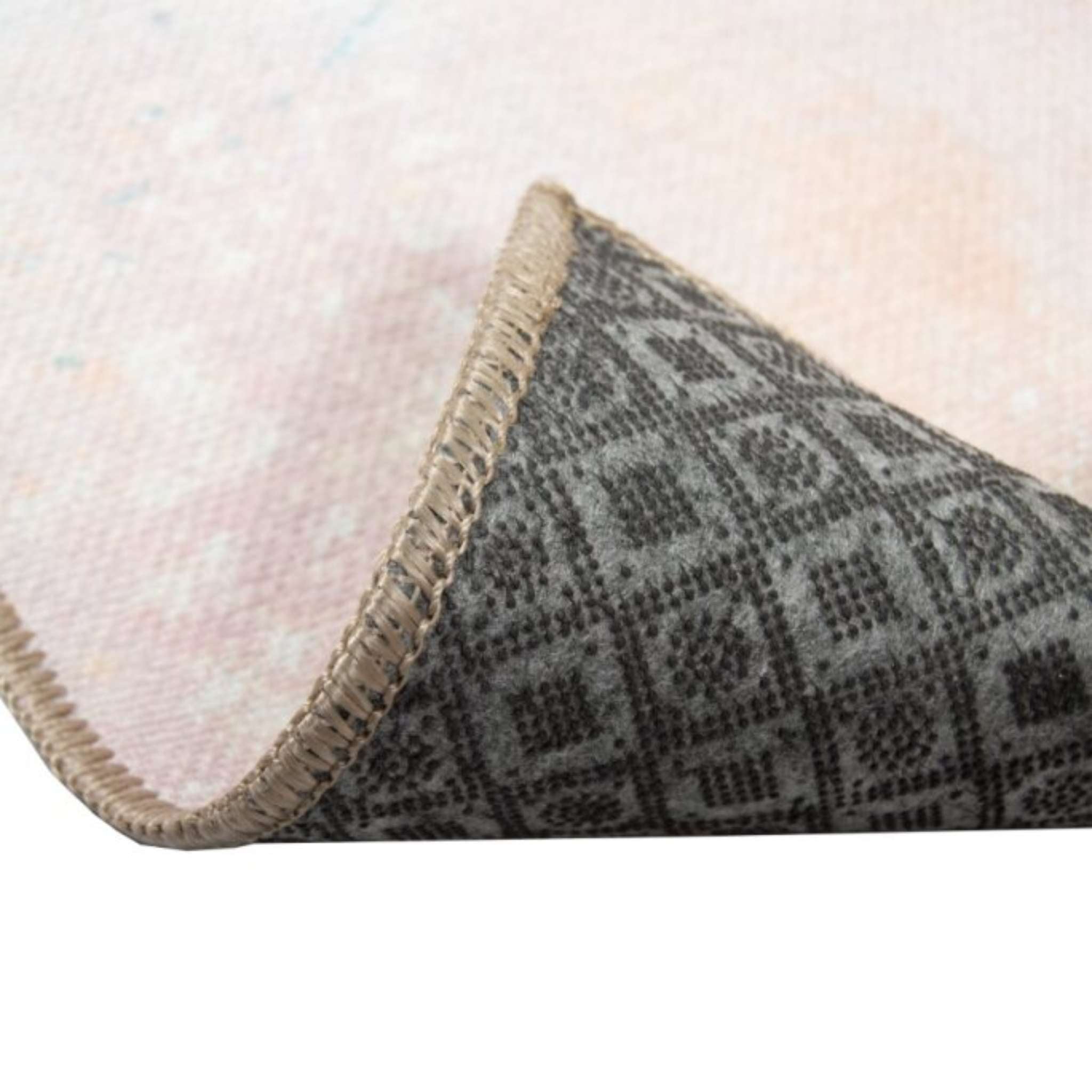 Lilie sileäksi kudottu matto - pastelli