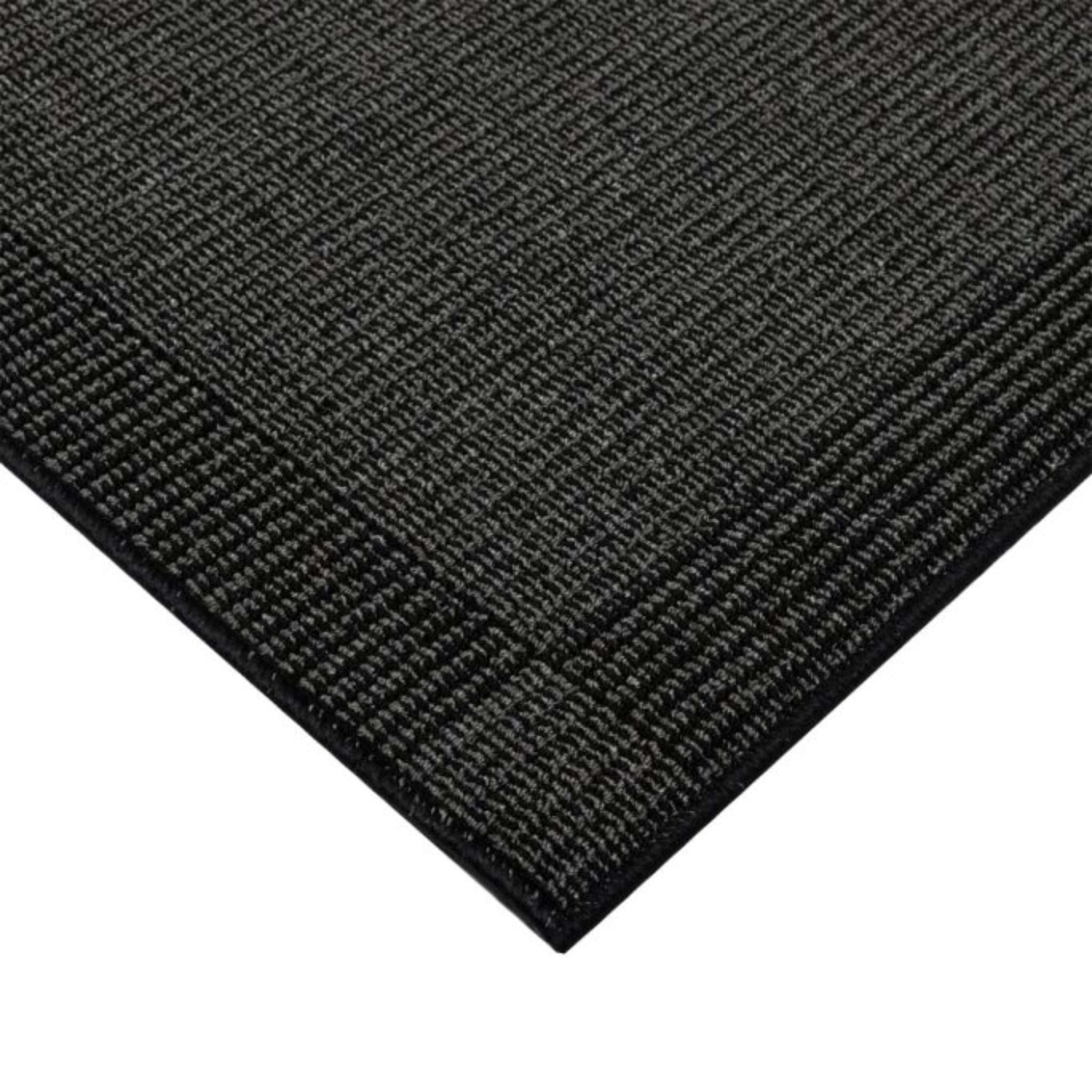 Lino kumipohjainen matto - Musta