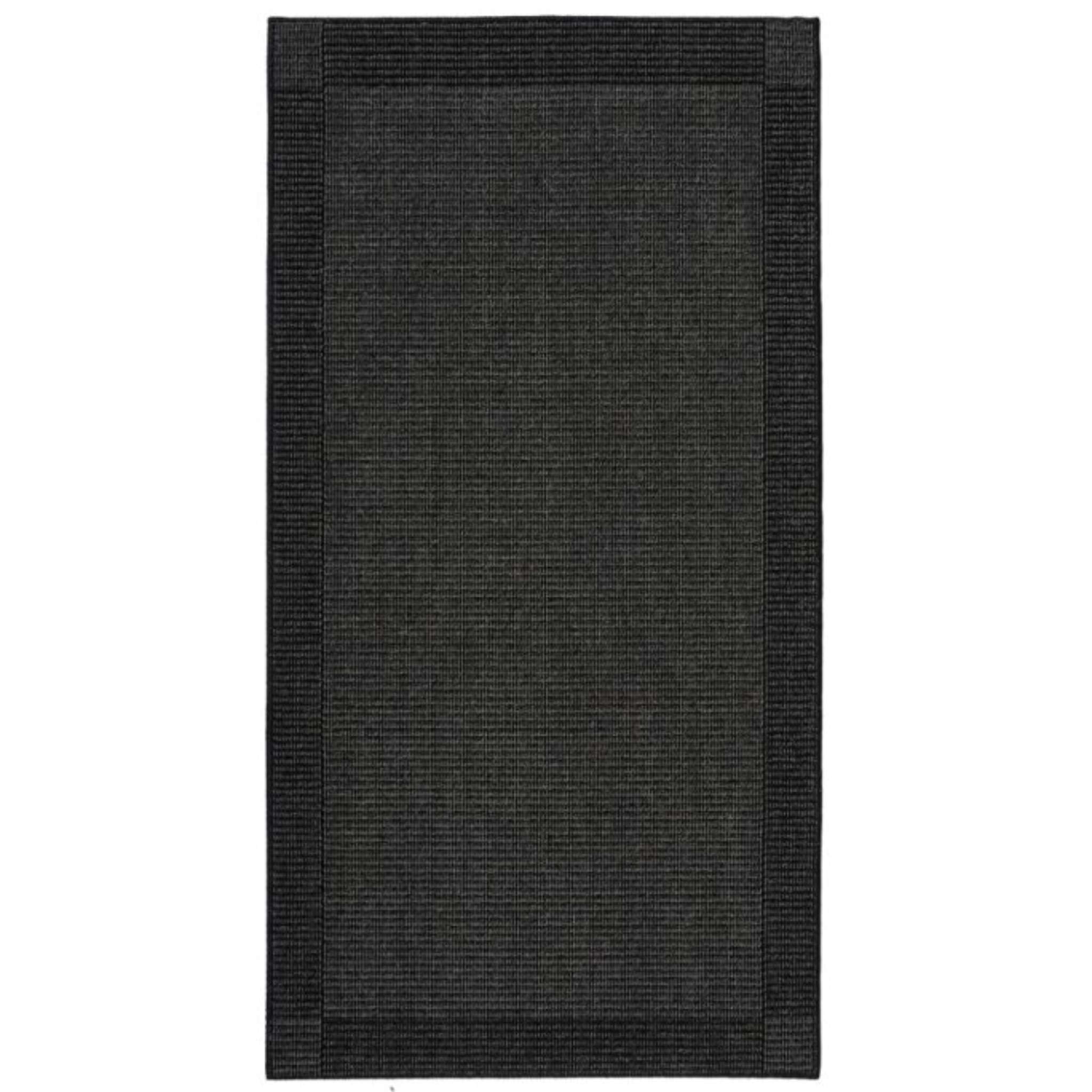 Lino kumipohjainen matto Rulla - Musta
