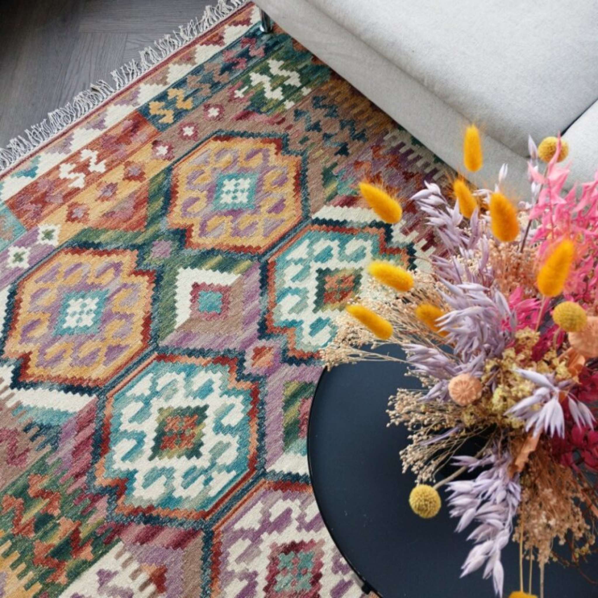 Lyydia villamatto - värikäs