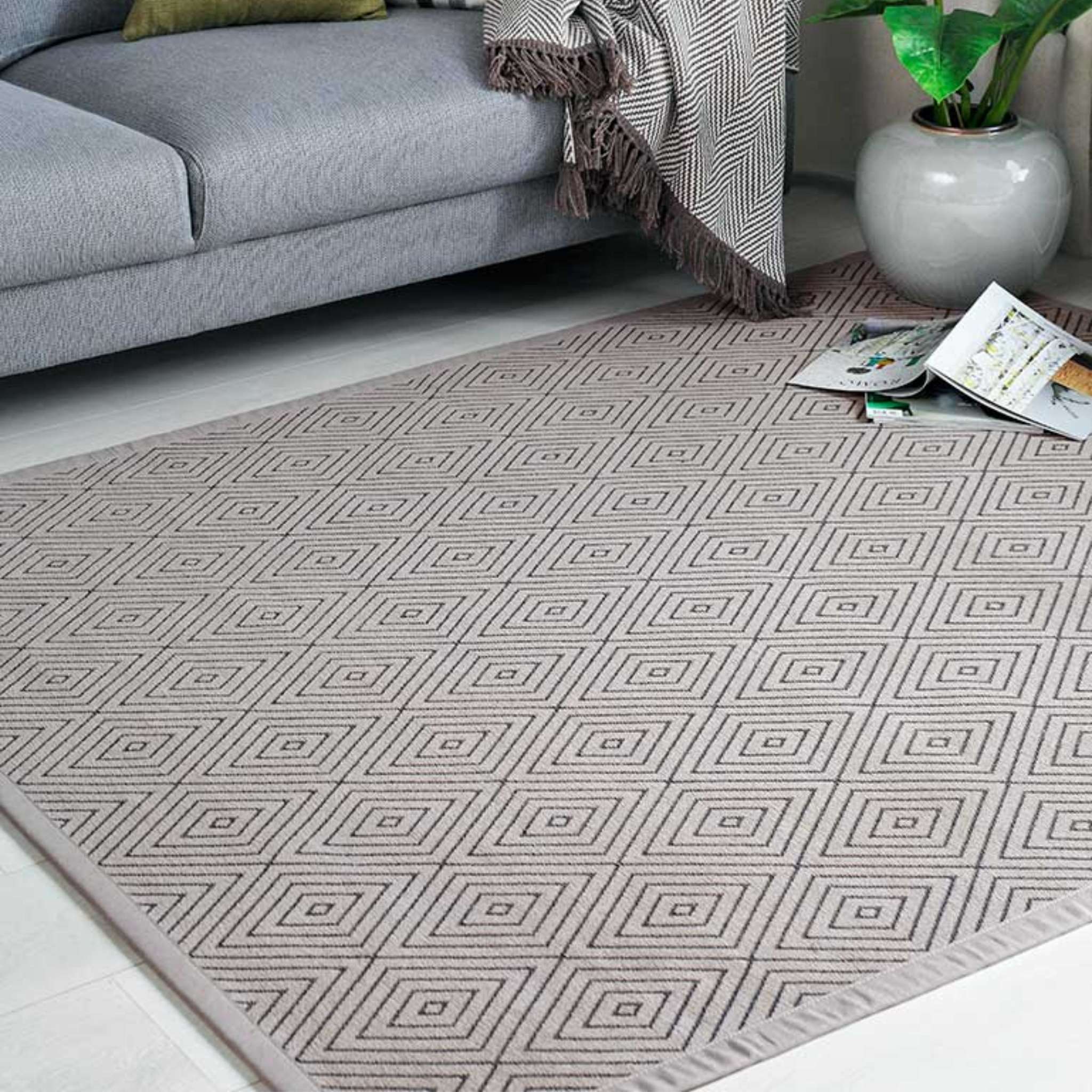 Narma KUNINGA kaksipuolinen puuvillamatto Rulla - Beige