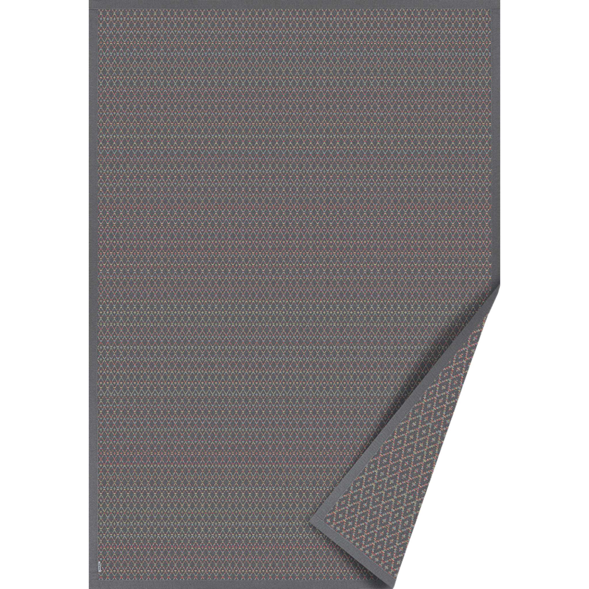 Narma TSIRGU kaksipuolinen puuvillamatto - Harmaa värikäs