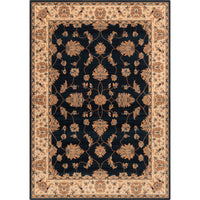 Nereo Oriental Wool Rug – Navy
