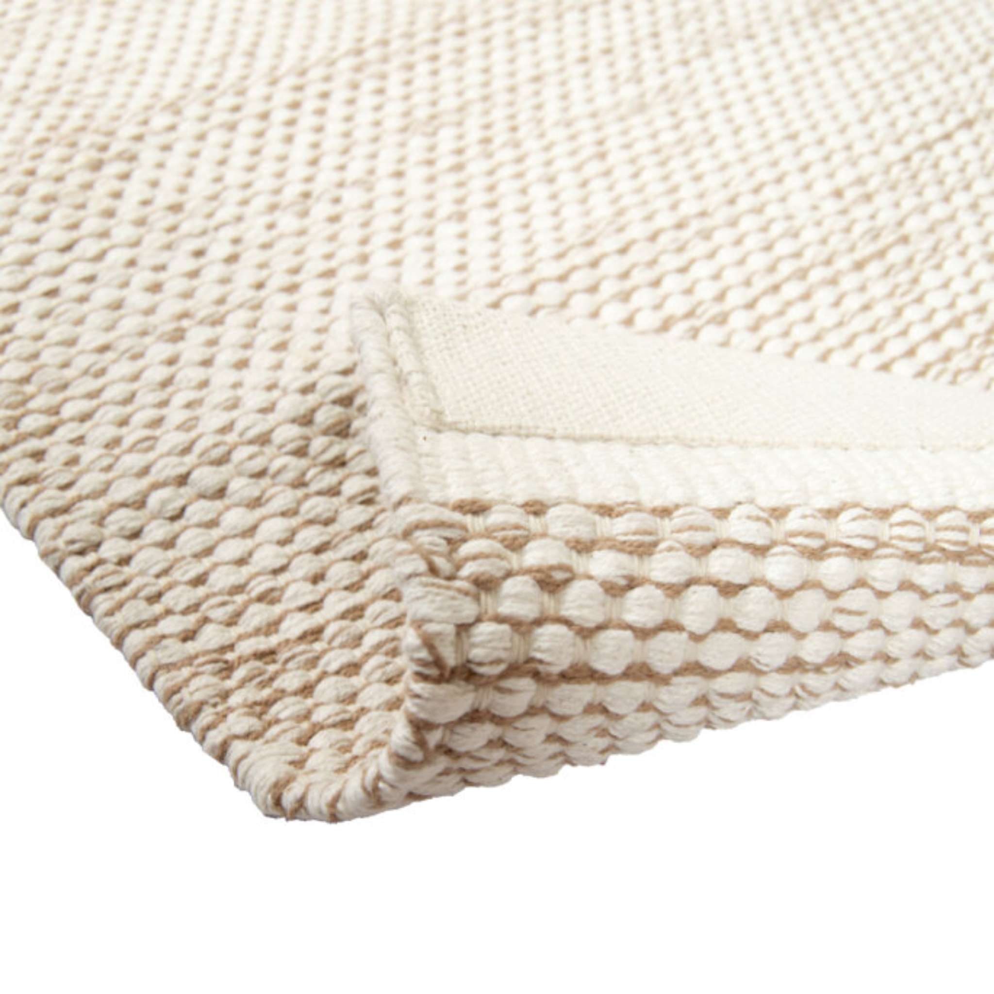 Pouta puuvillamatto - Luonnonvalkoinen