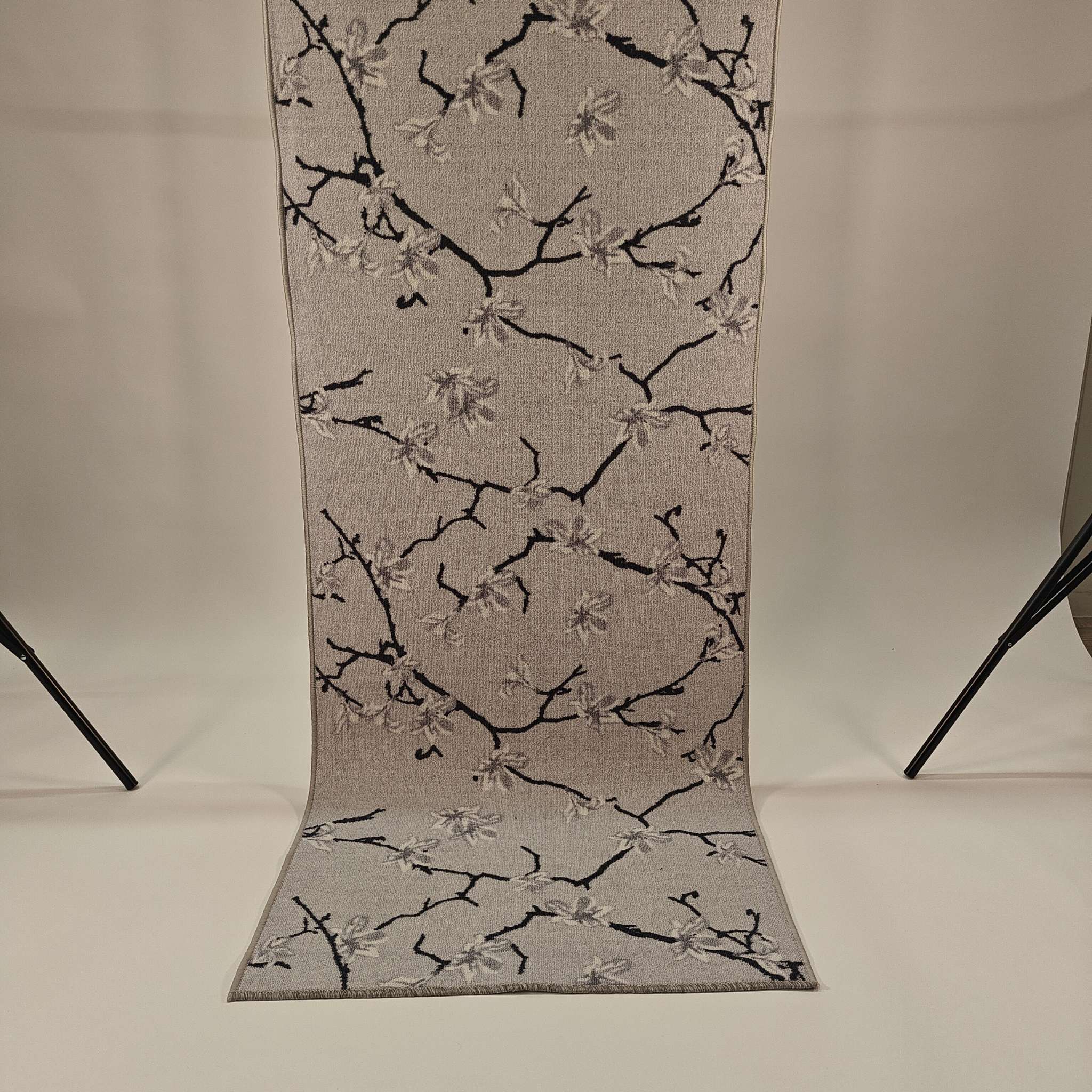 Stella kumipohjainen käytävämatto rulla 80cm - harmaa