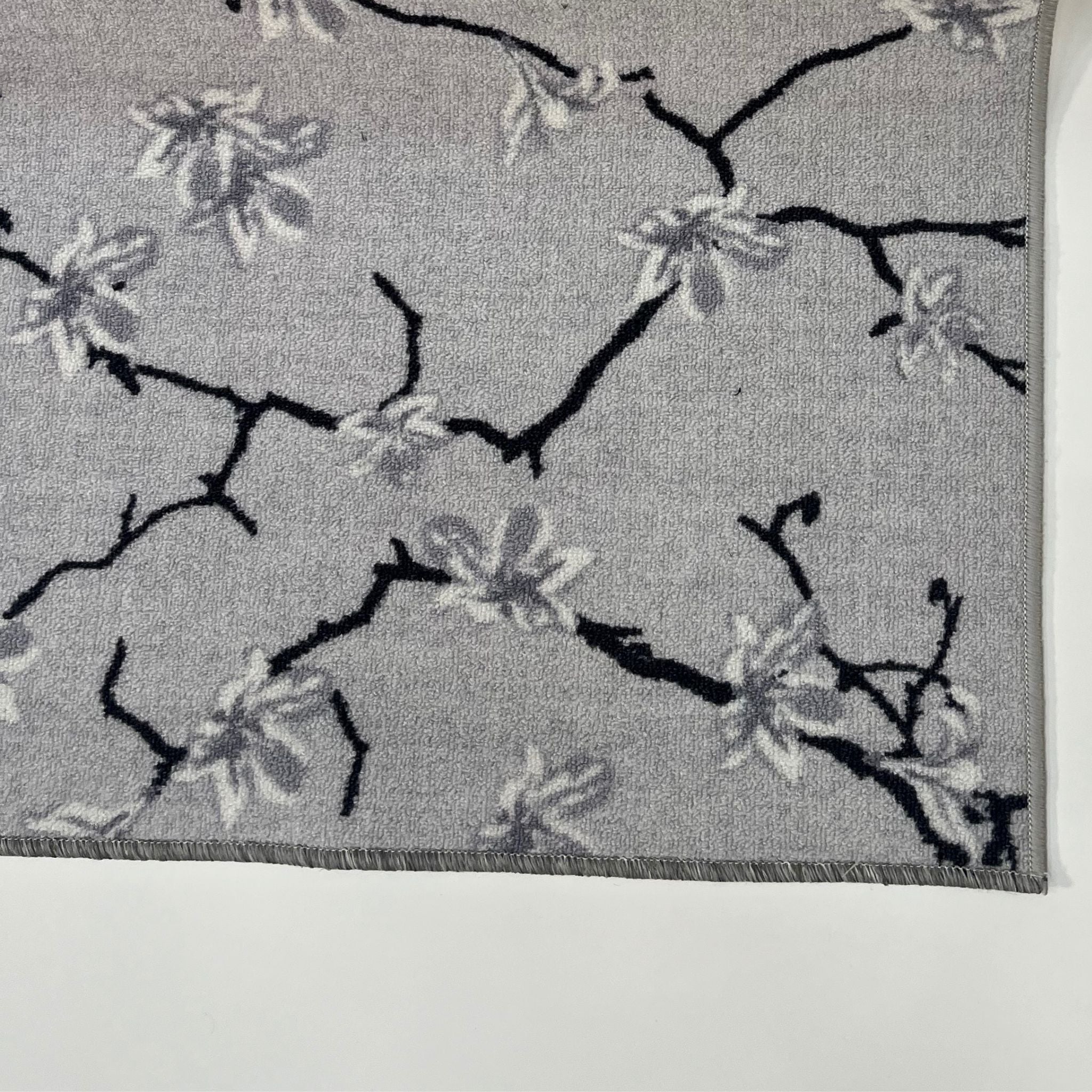 Stella kumipohjainen käytävämatto rulla 80cm - harmaa
