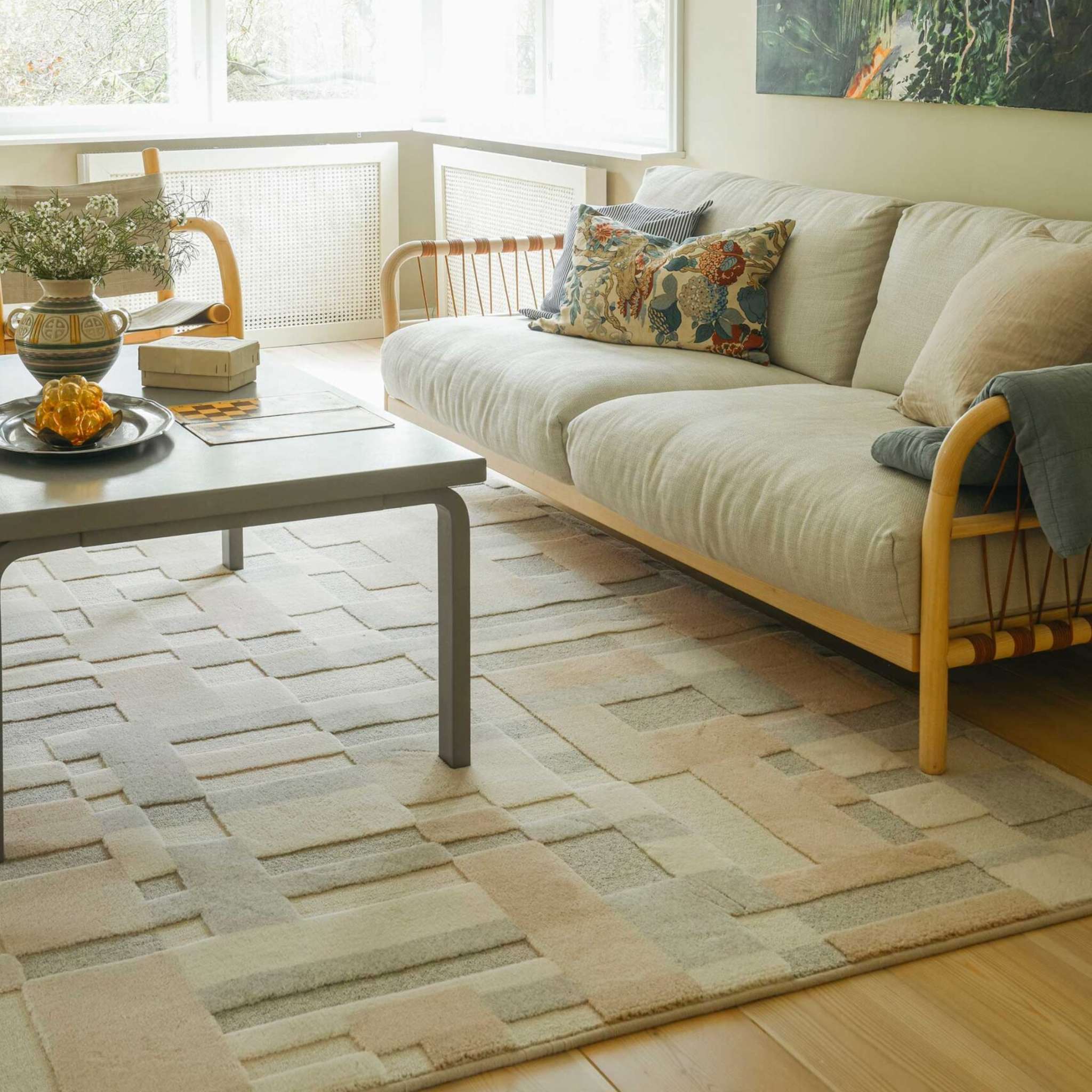 VM Carpet Domino matto, omalla mitalla - 130 beige