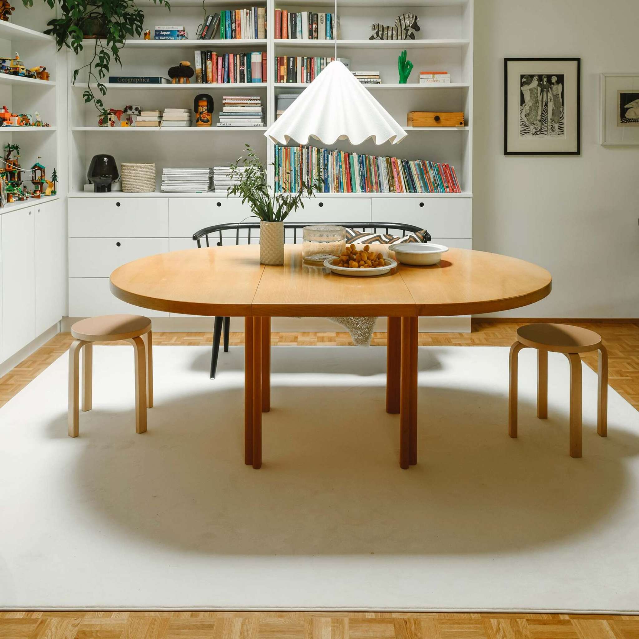 VM Carpet Usva matto, omalla mitalla - 102 valkoinen