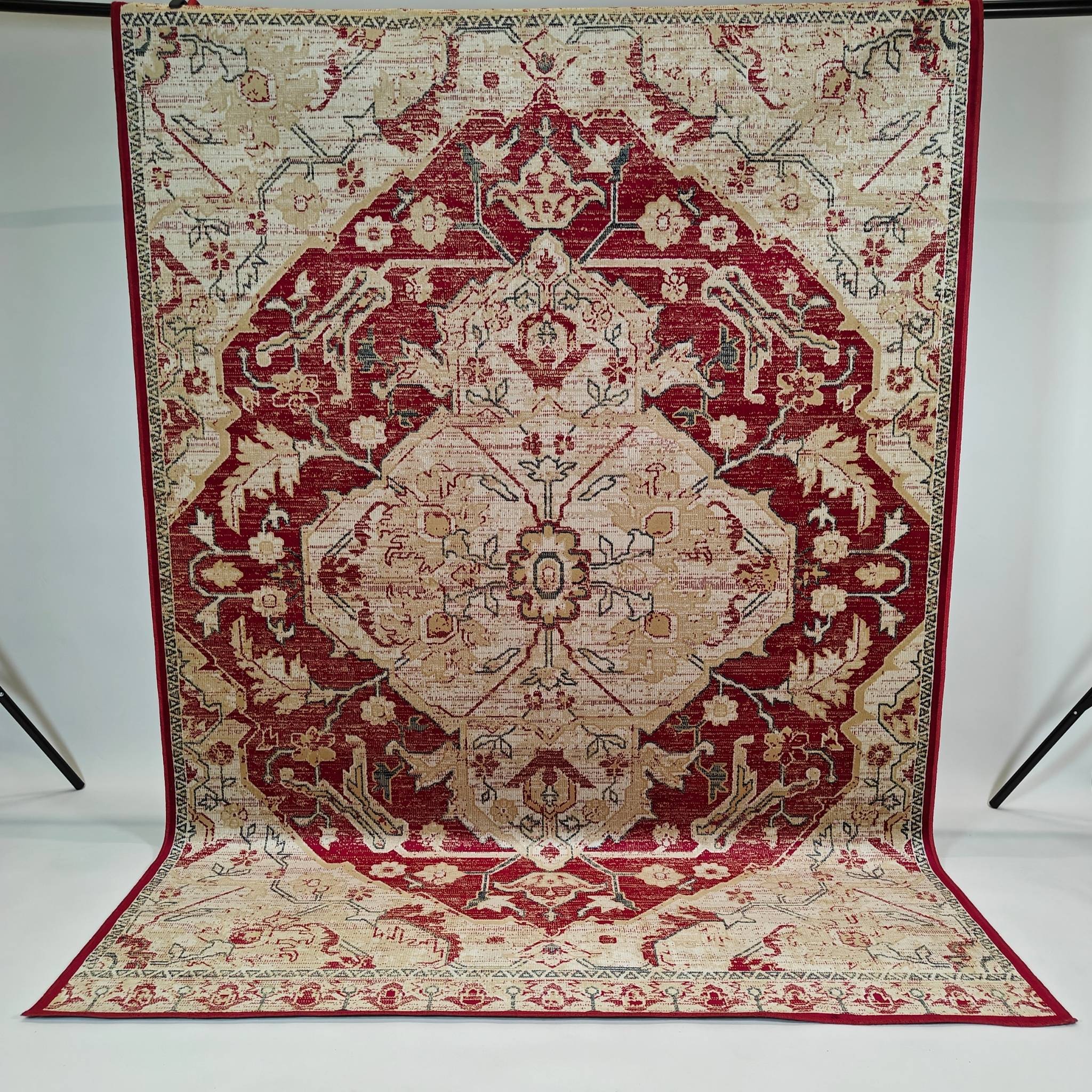 Valencia viskoosimatto - punainen