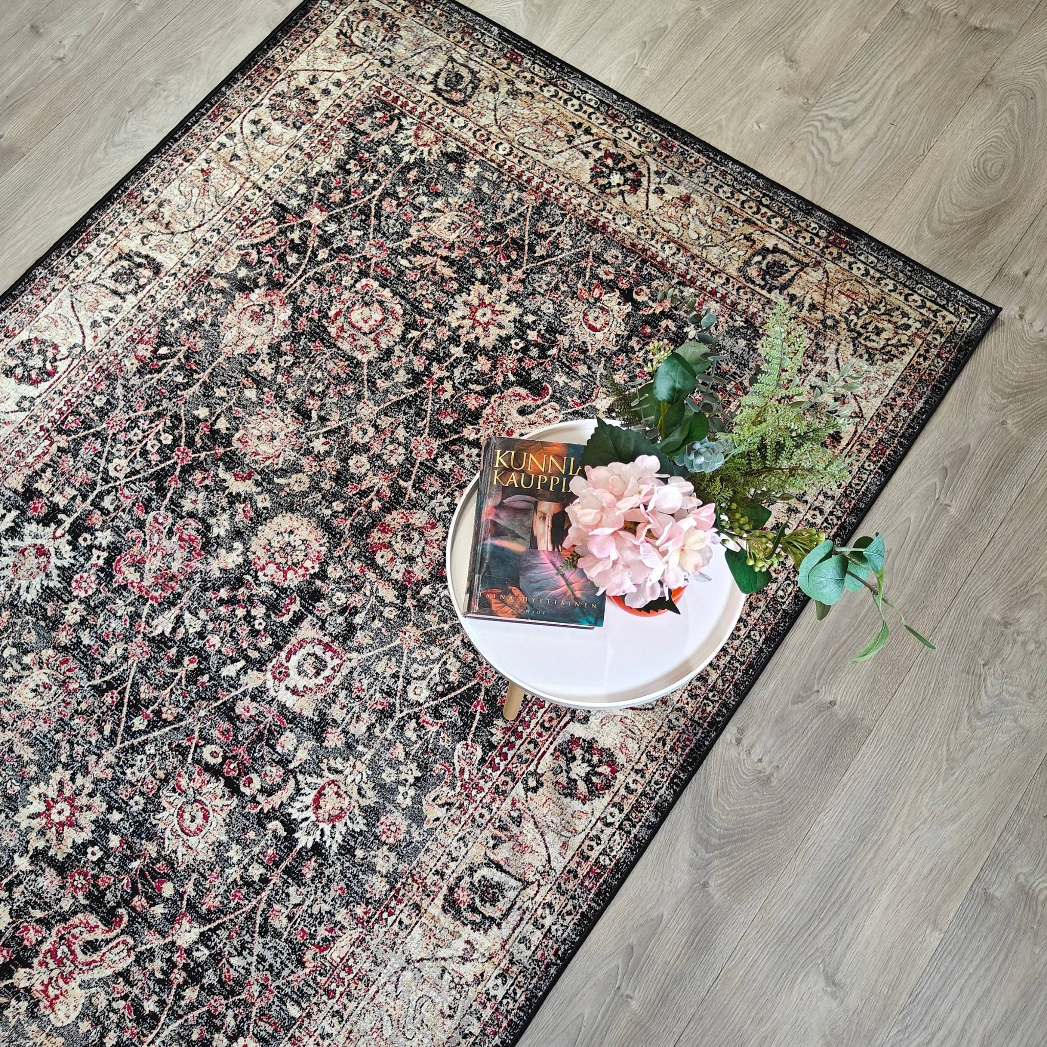 Velouria viskoosimatto - musta