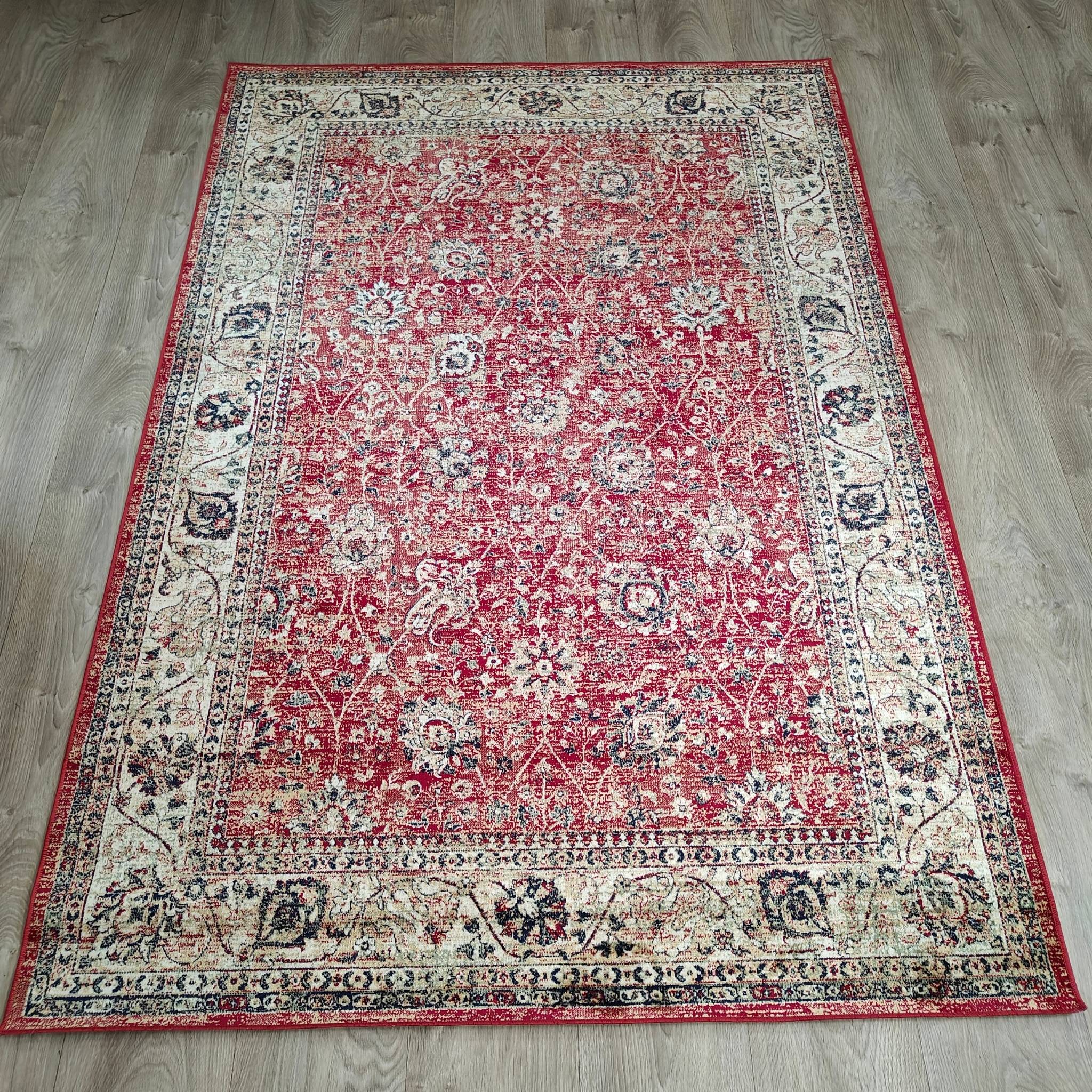 Velouria viskoosimatto - punainen