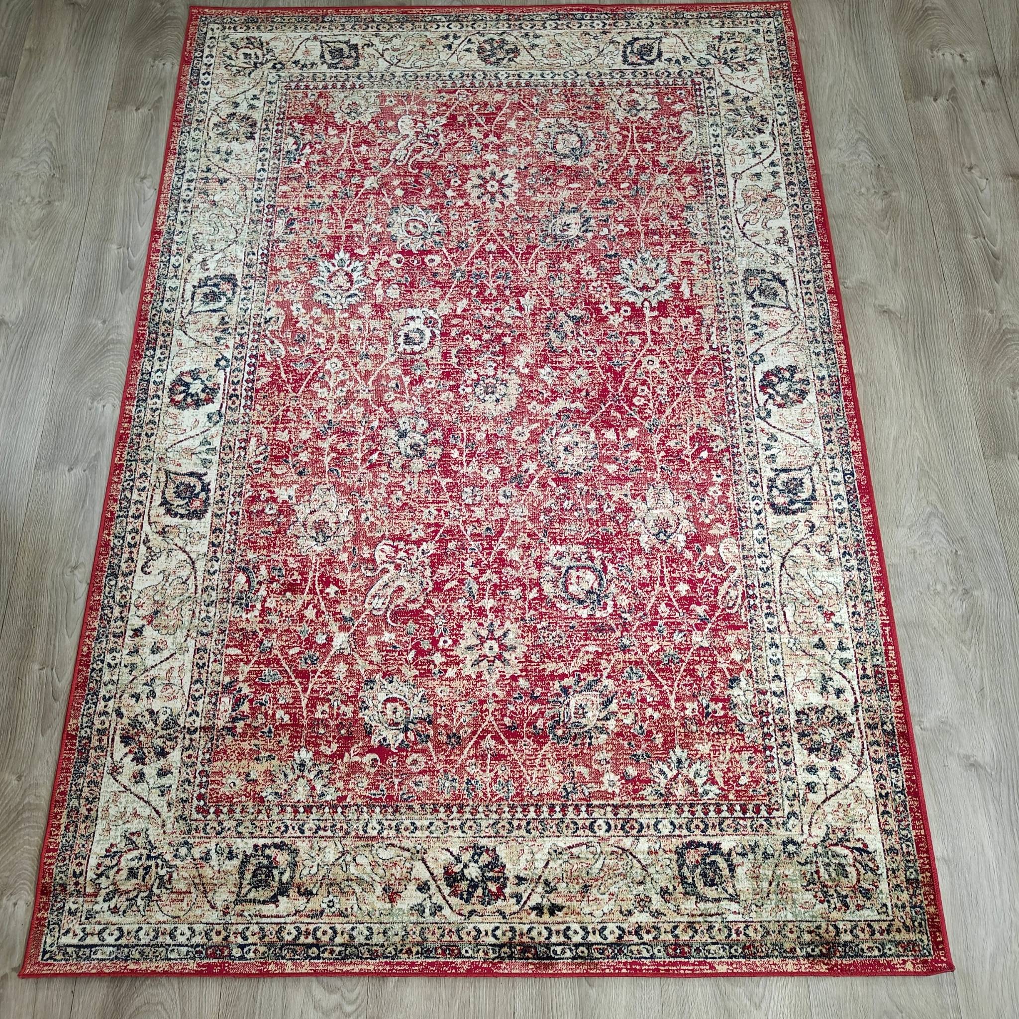 Velouria viskoosimatto - punainen