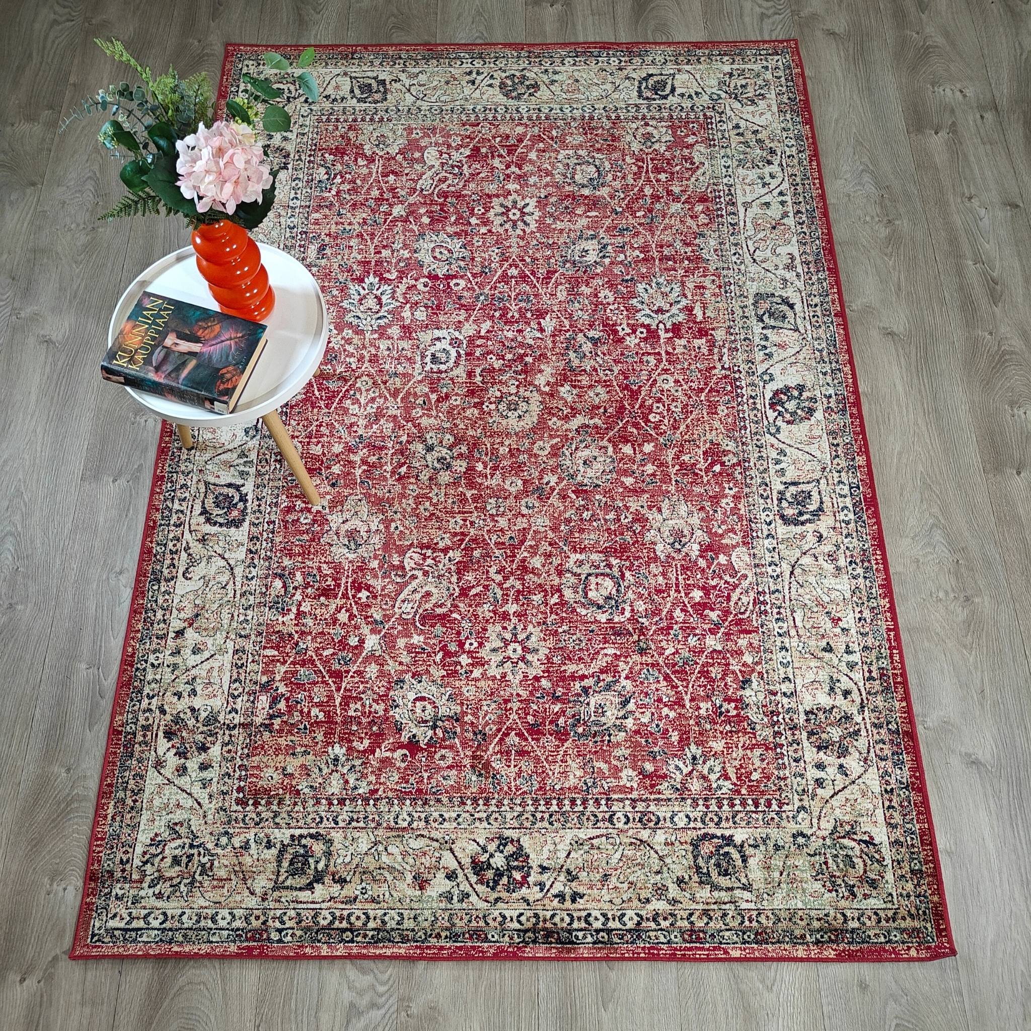 Velouria viskoosimatto - punainen